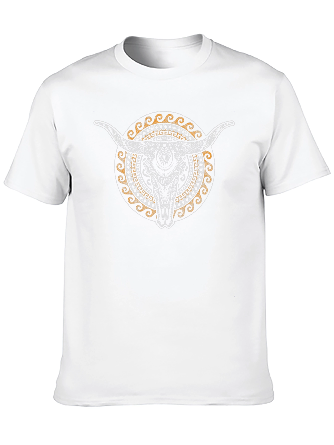 Bull Skull Graphic Black T-Shirt