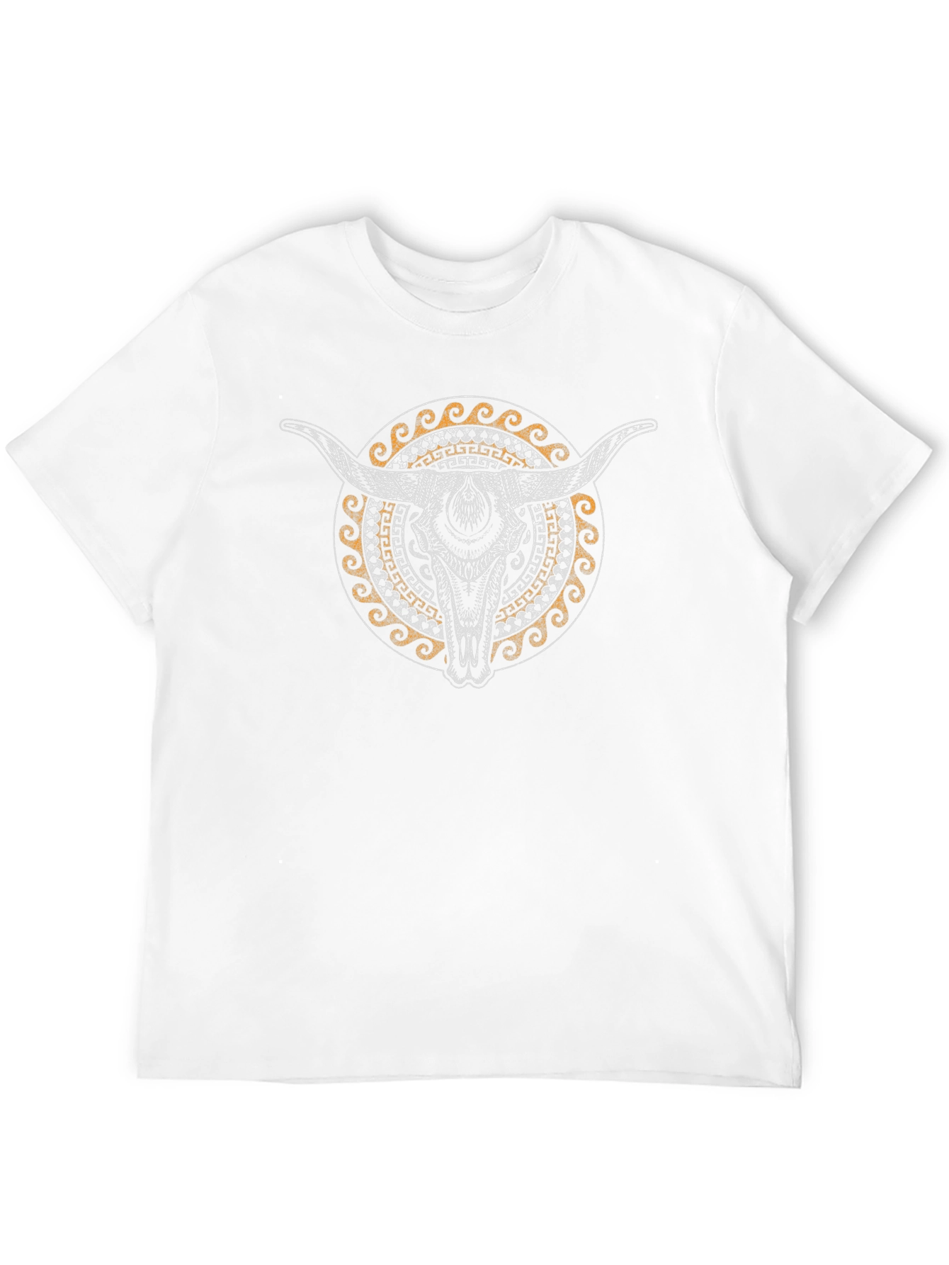 Bull Skull Graphic Black T-Shirt