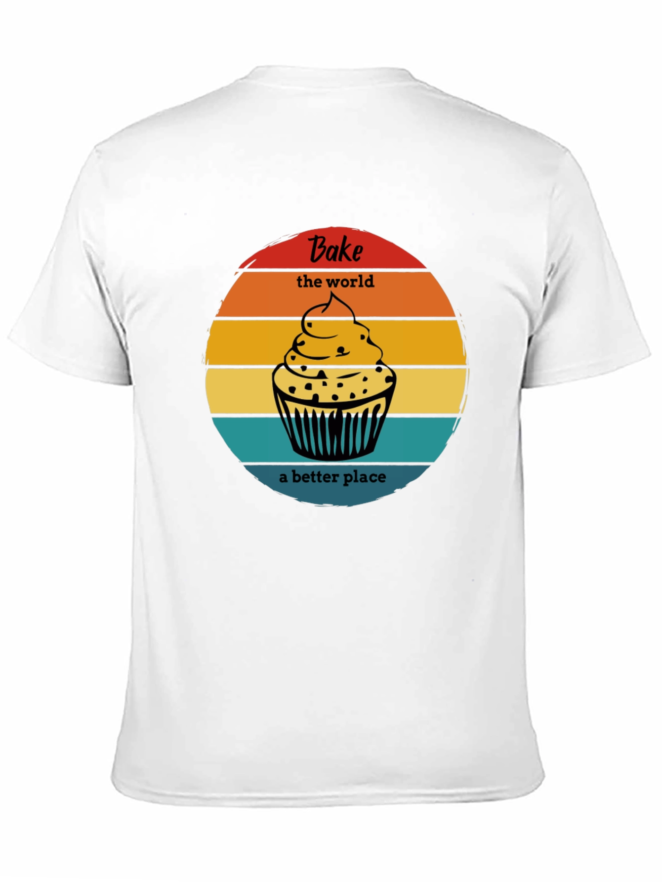 Bake the World Tee - Cupcake Graphic T-Shirt