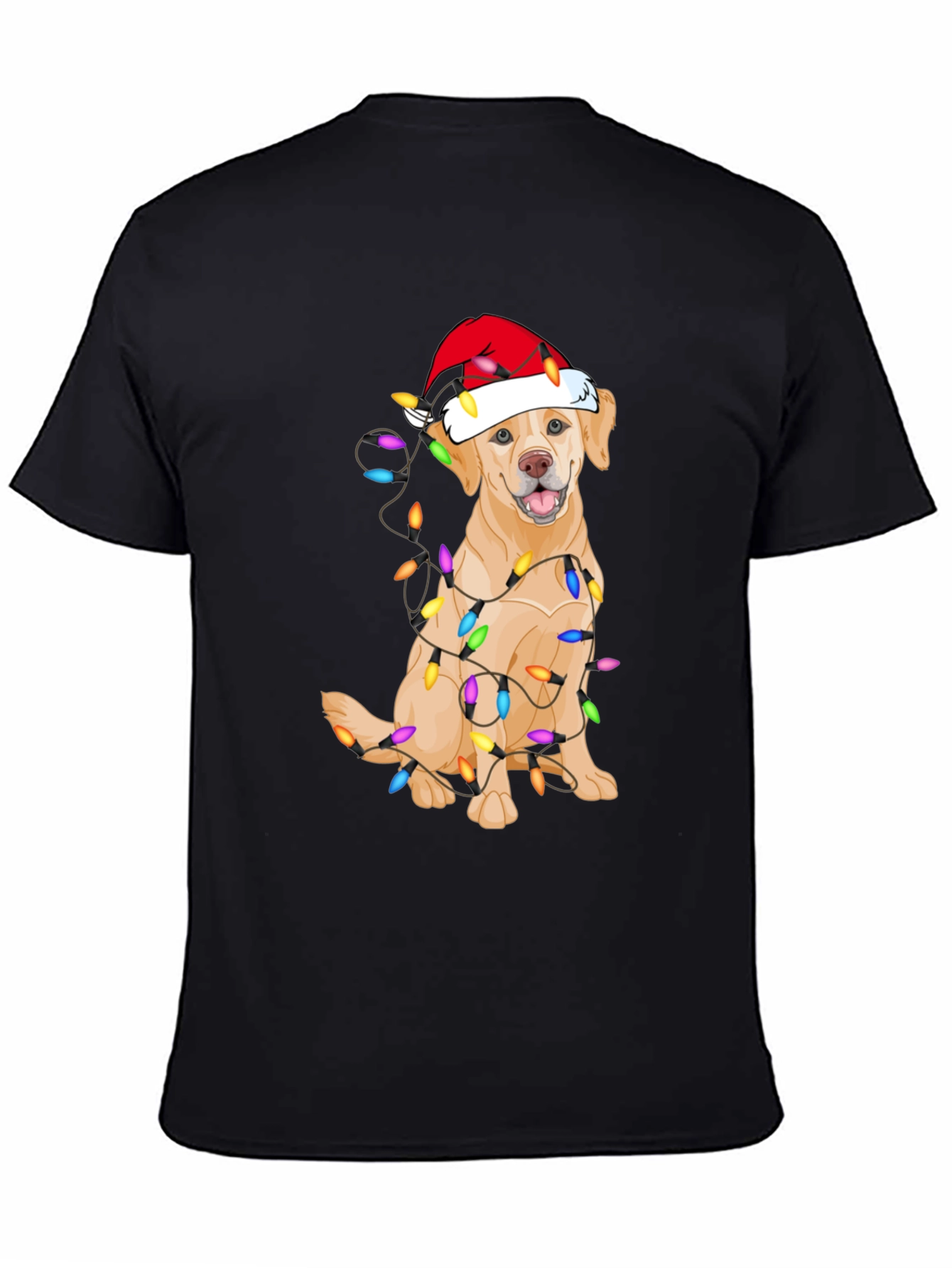Festive Dog Christmas Lights T-Shirt