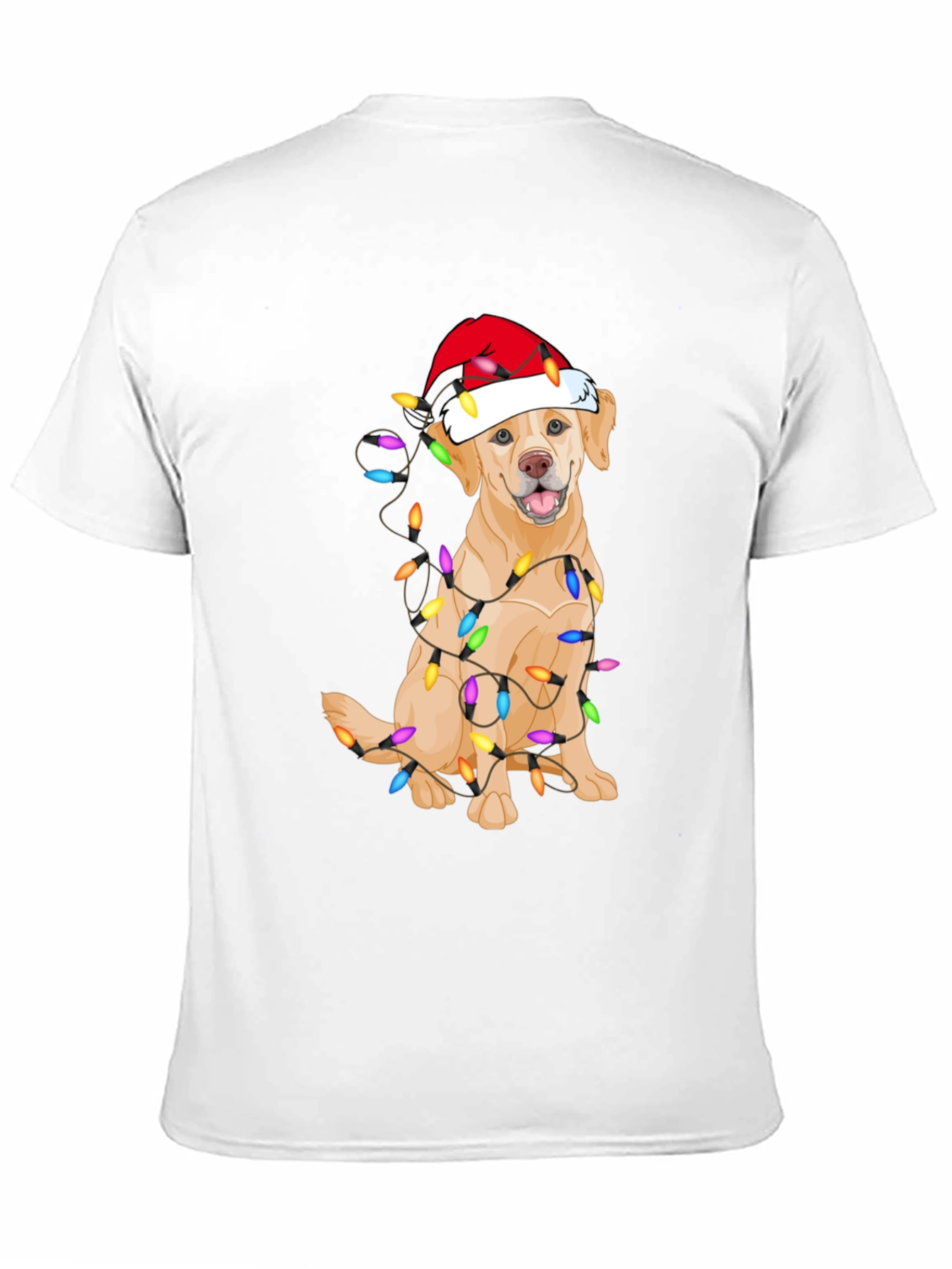 Festive Dog Christmas Lights T-Shirt