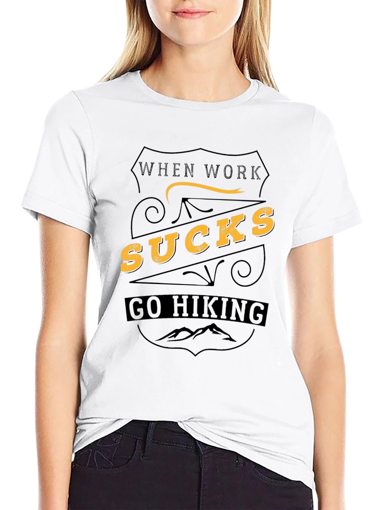 When Work Sucks Go Hiking Tee