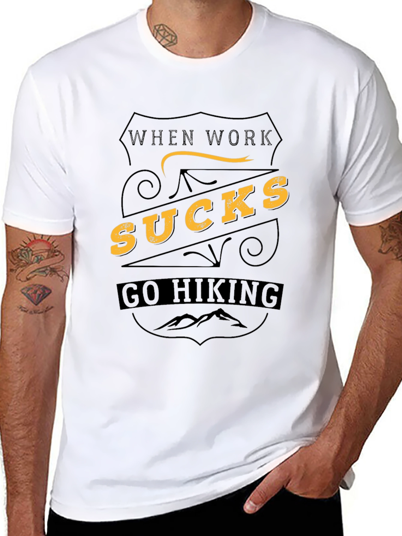 When Work Sucks Go Hiking Tee