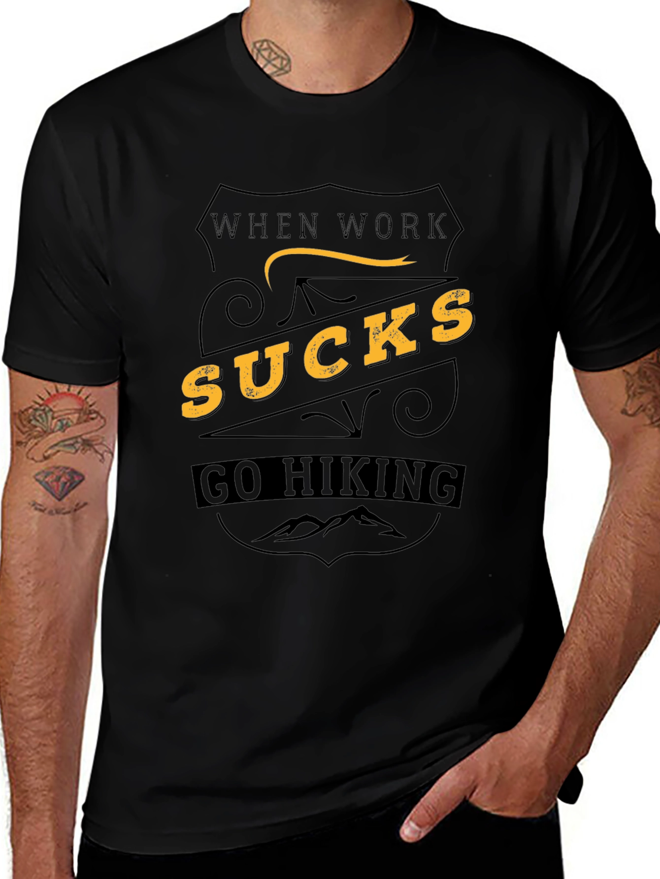 When Work Sucks Go Hiking Tee