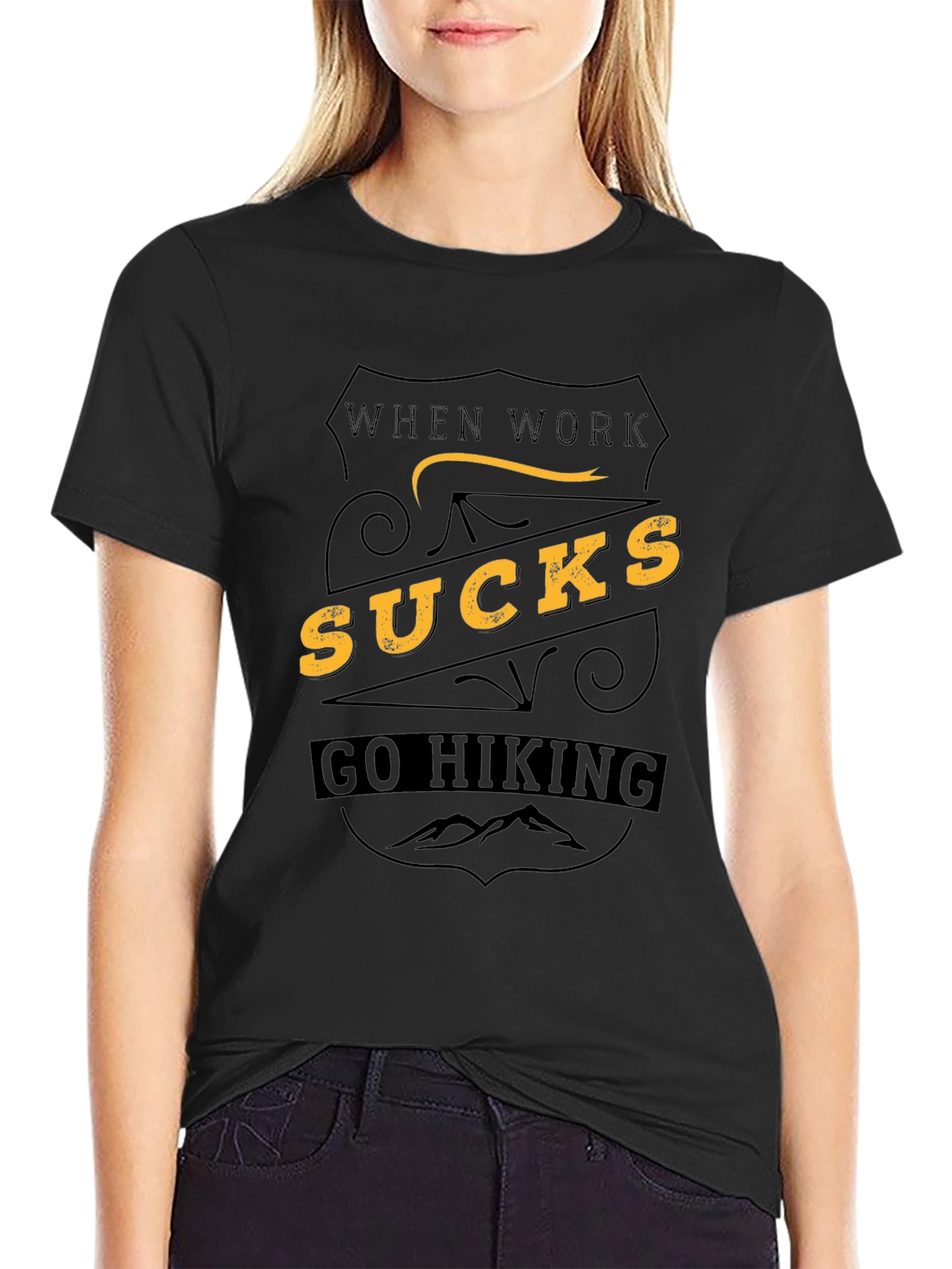 When Work Sucks Go Hiking Tee