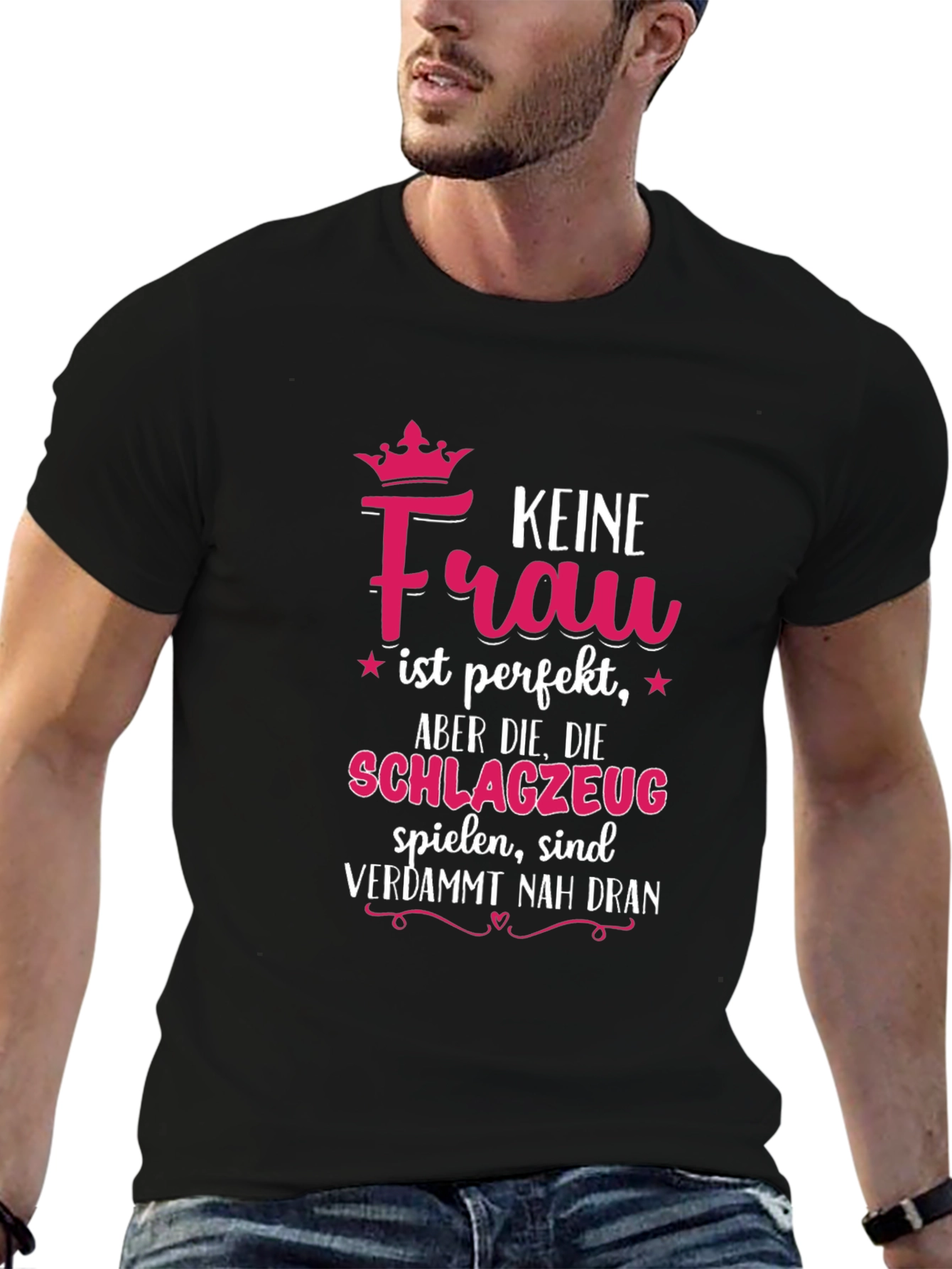 Drummer Girl T-Shirt - Keine Frau ist perfekt