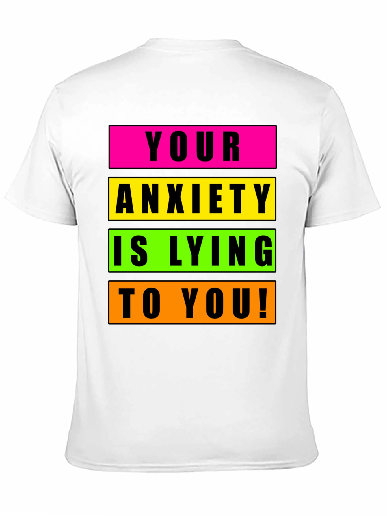 Anxiety Awareness Graphic Tee - Unisex Black T-Shirt