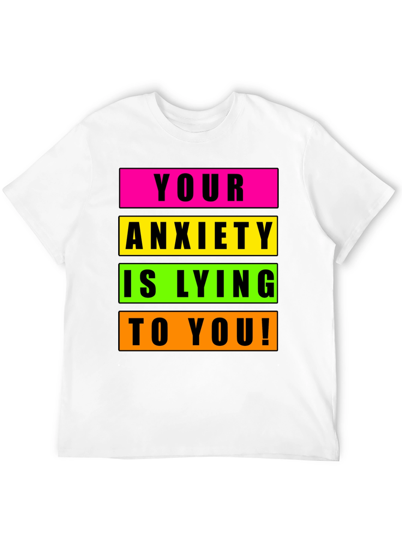 Anxiety Awareness Graphic Tee - Unisex Black T-Shirt