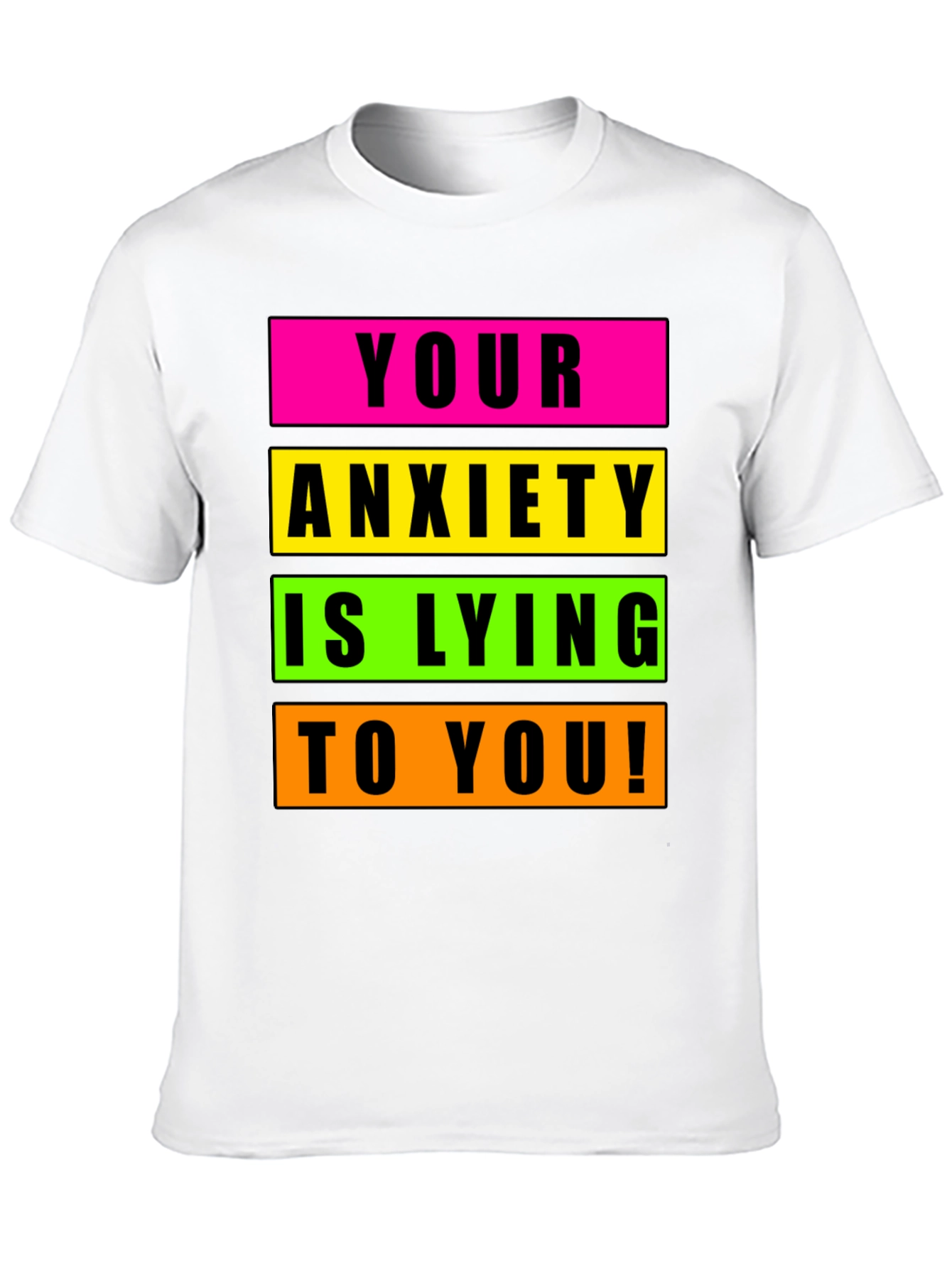 Anxiety Awareness Graphic Tee - Unisex Black T-Shirt