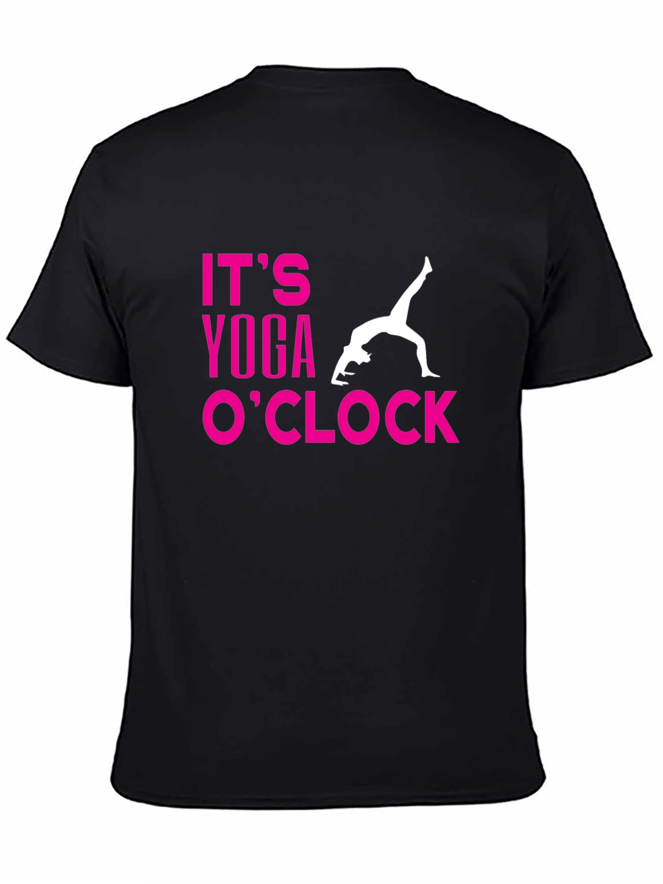 Its Yoga OClock Black T-Shirt