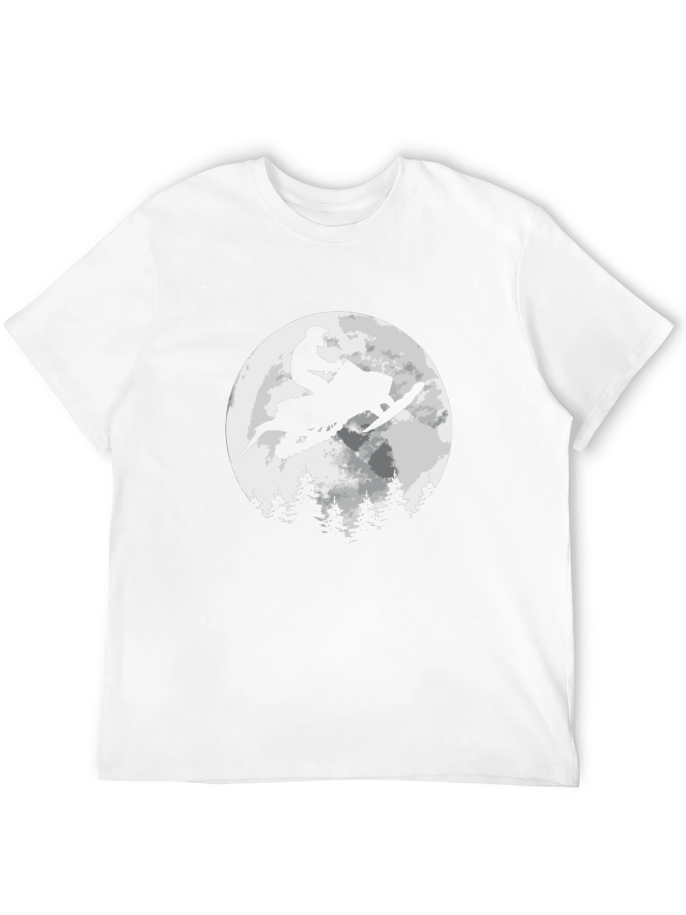 Snowmobile Rider T-Shirt - Moonlit Adventure