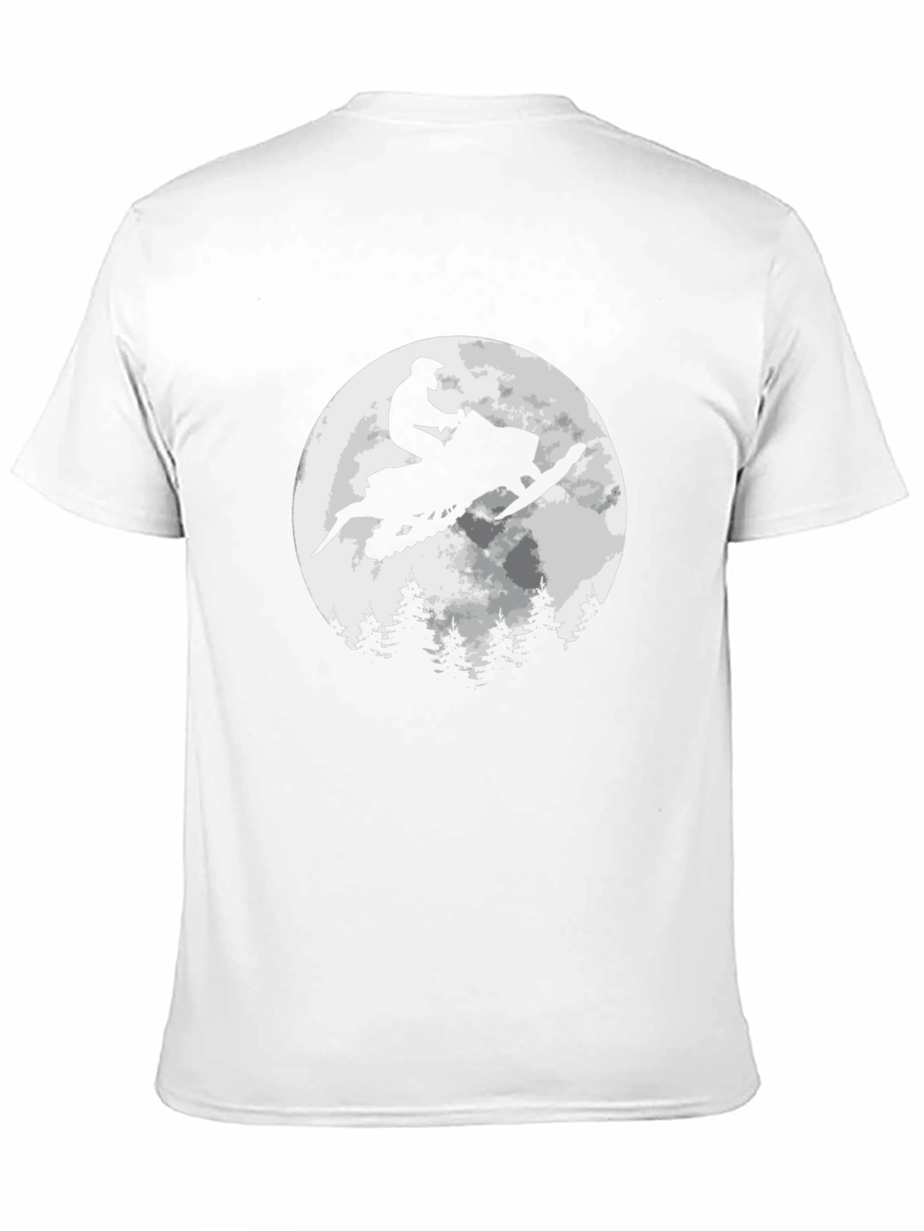 Snowmobile Rider T-Shirt - Moonlit Adventure