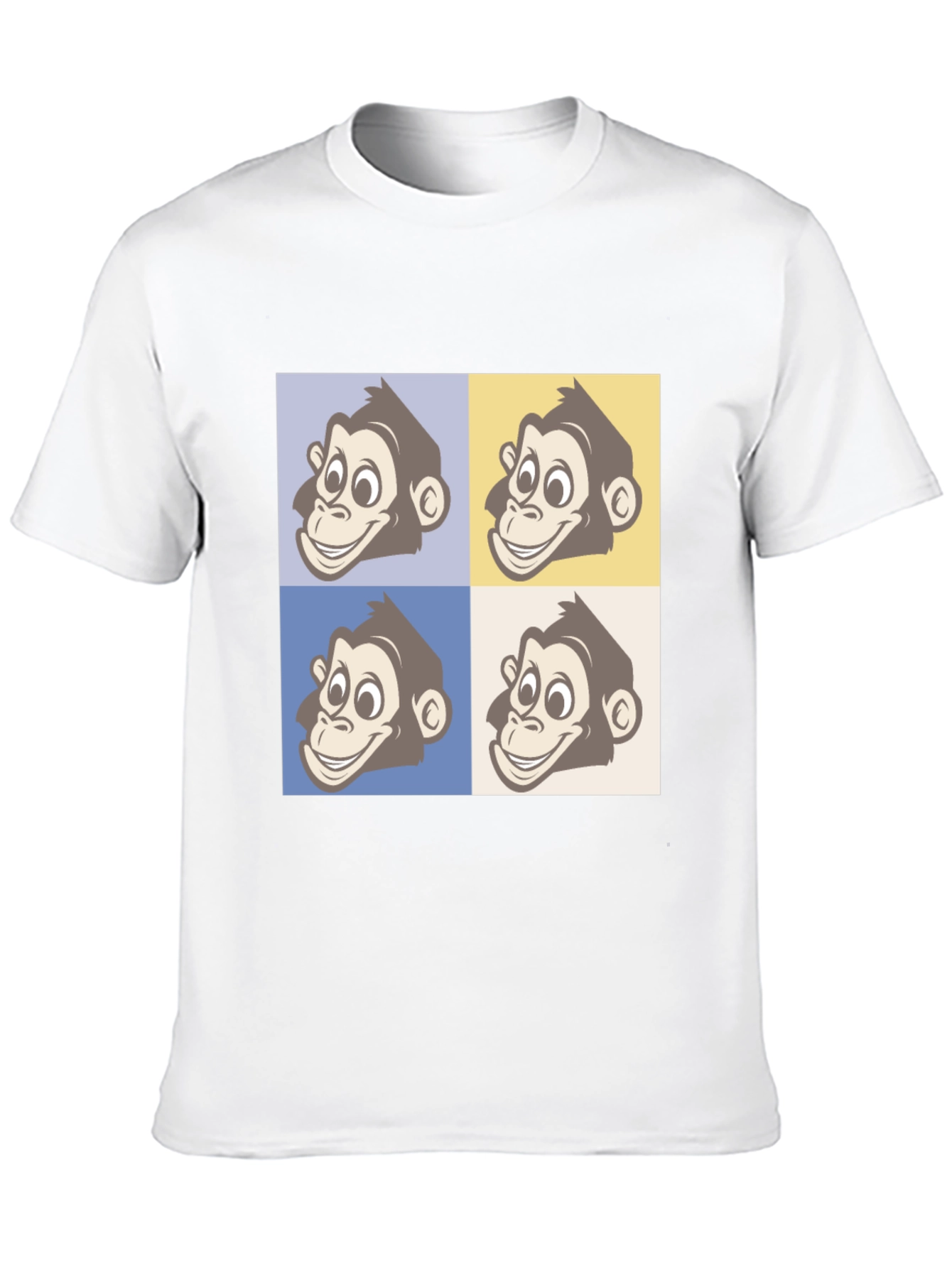 Monkey Faces Graphic Tee - Funky Unisex T-Shirt