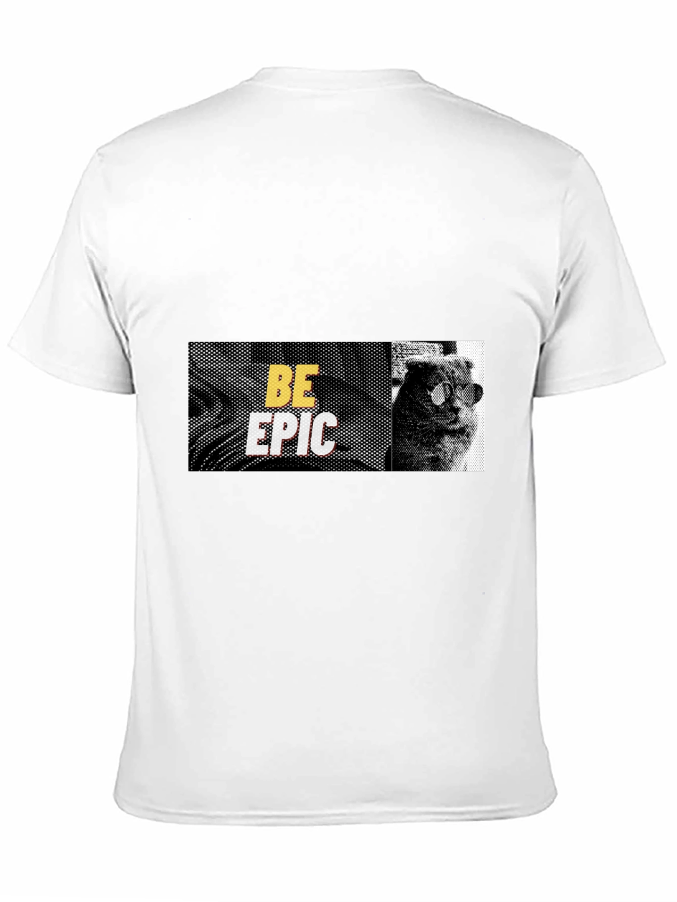 Be Epic Cat Graphic Tee - Cool Black T-Shirt