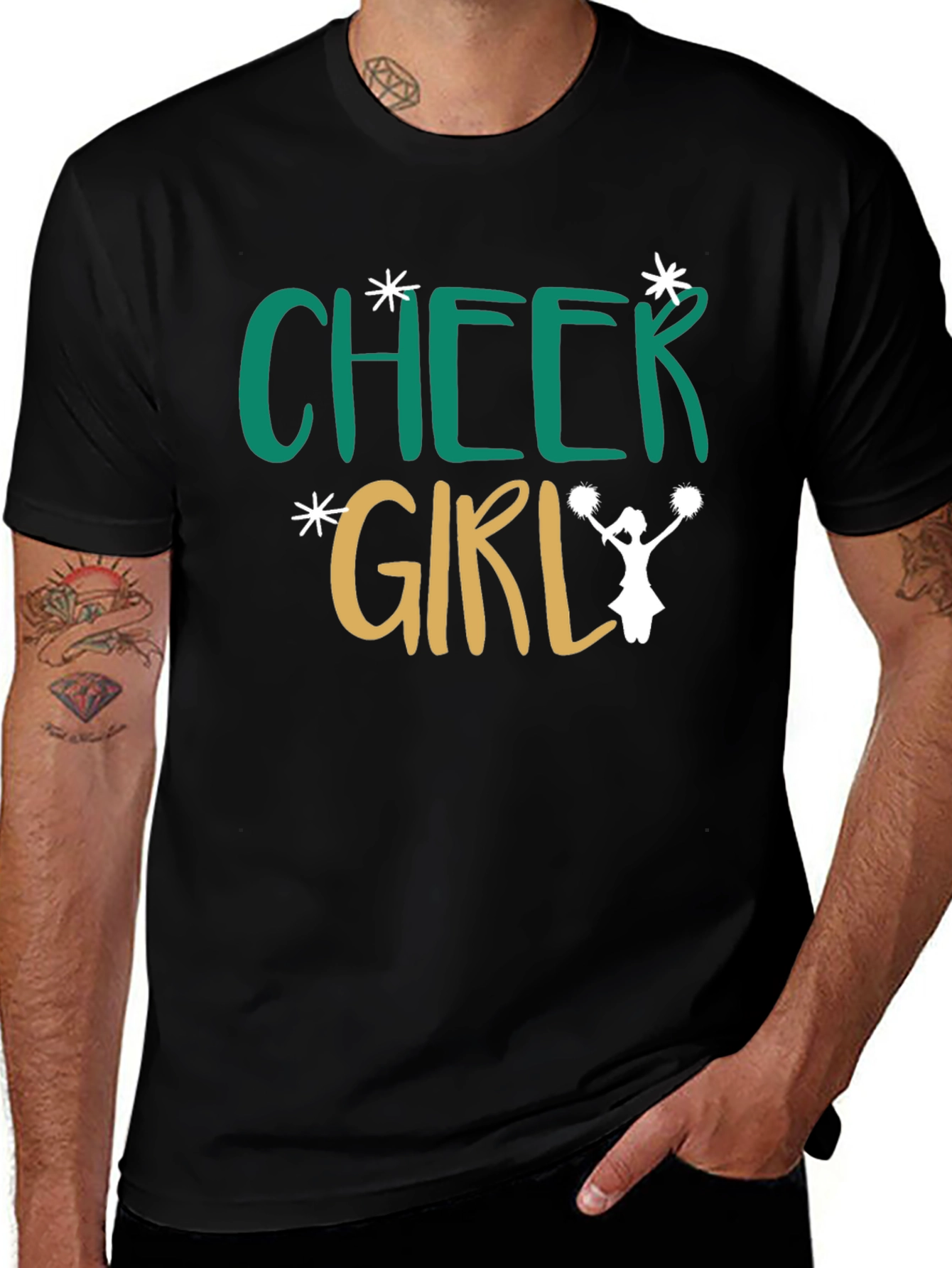 Cheer Girl T-Shirt - Black