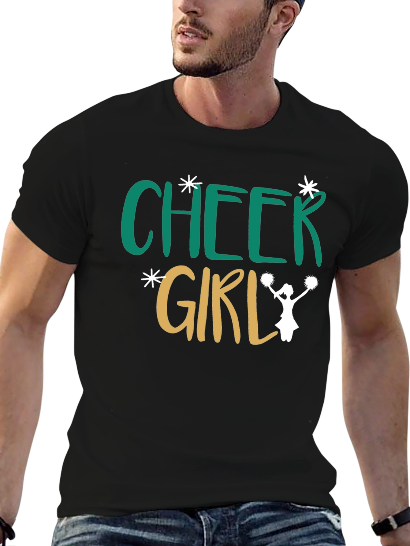 Cheer Girl T-Shirt - Black
