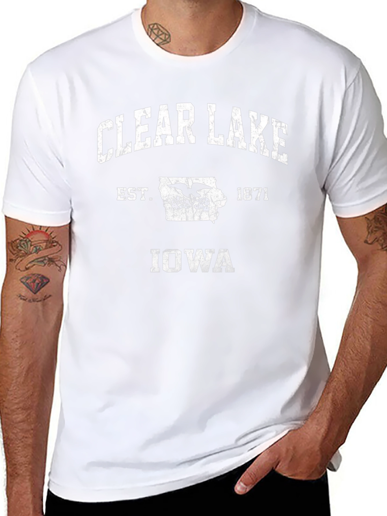 Clear Lake Iowa Est. 1871 Graphic T-Shirt