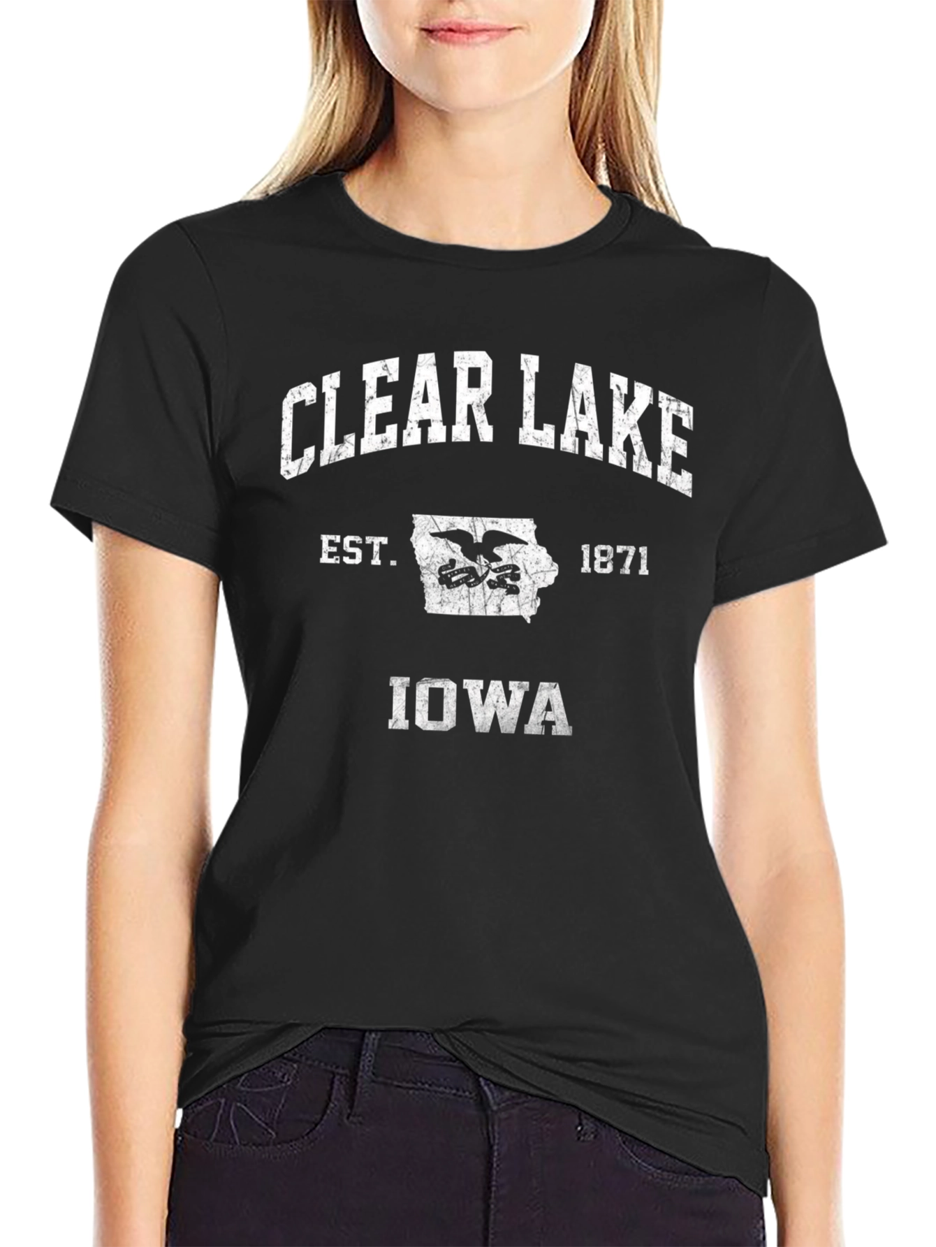 Clear Lake Iowa Est. 1871 Graphic T-Shirt