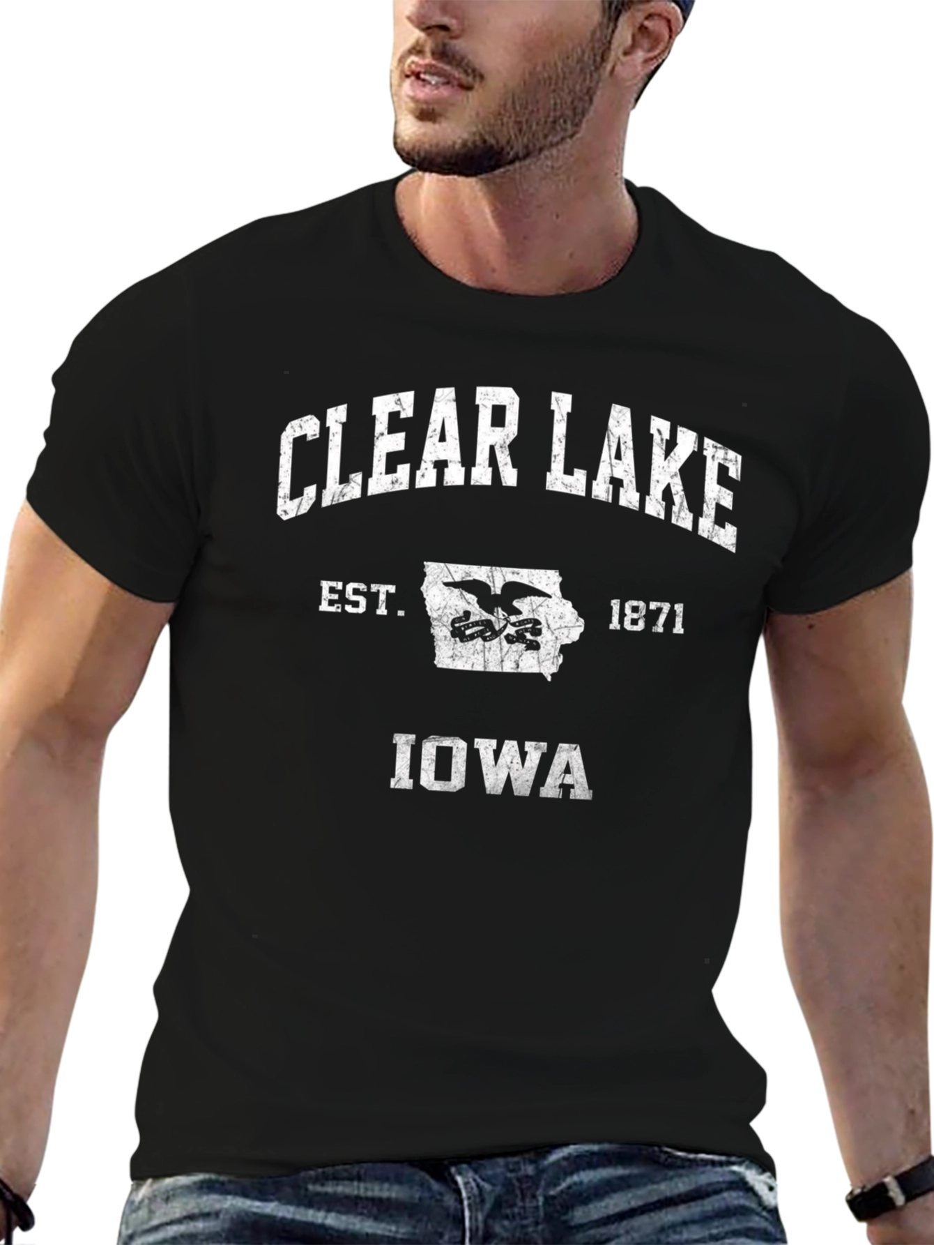 Clear Lake Iowa Est. 1871 Graphic T-Shirt
