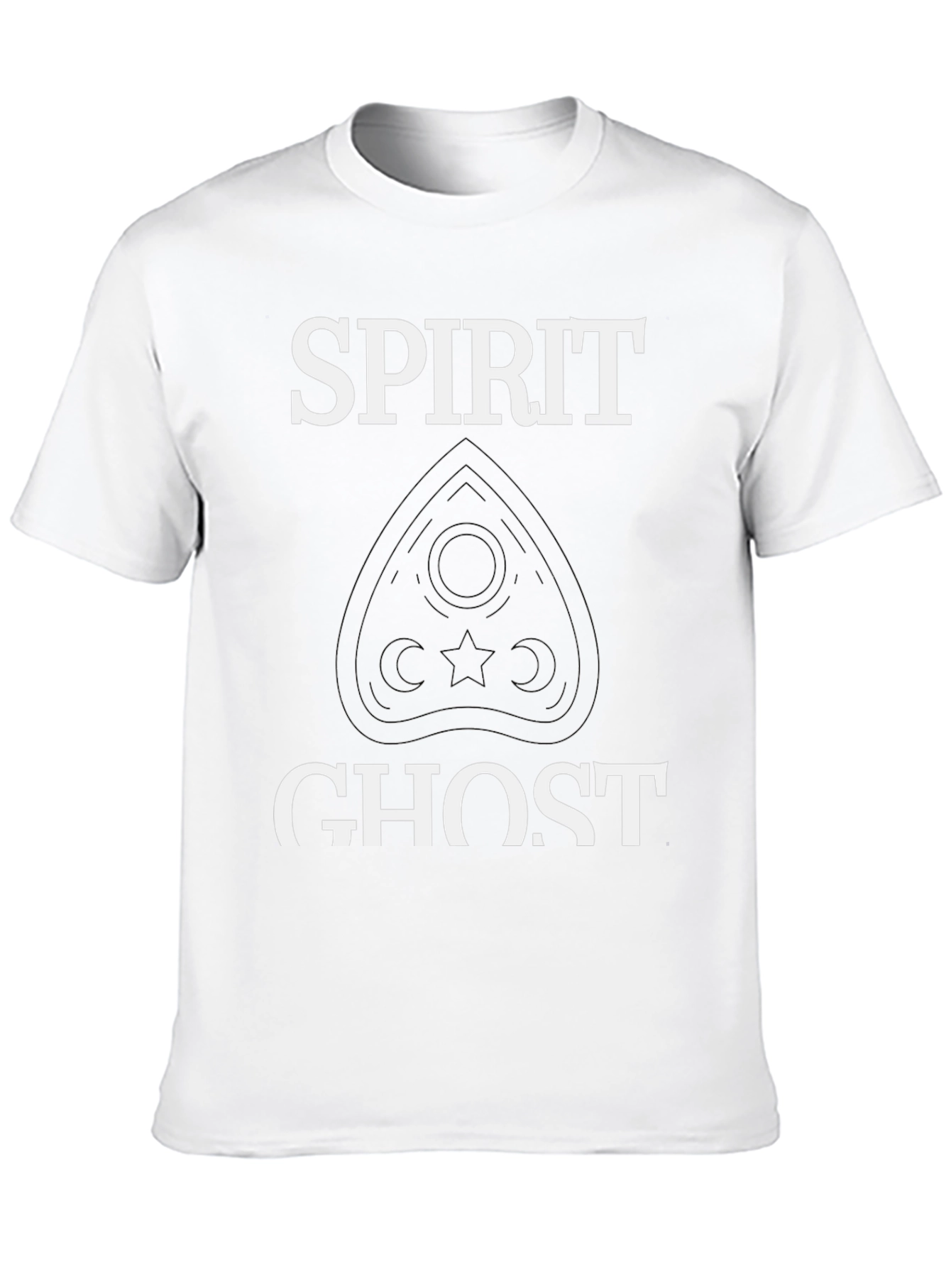 Spirit Ghost Graphic T-Shirt - Black Cotton Tee
