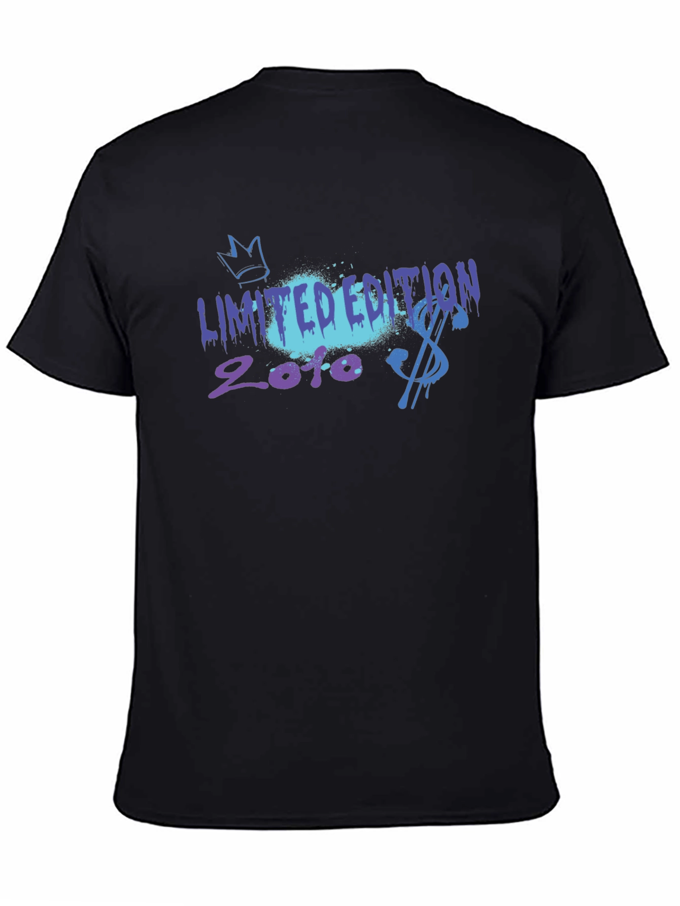 Limited Edition 2010 Graphic Tee - Black Cotton T-Shirt