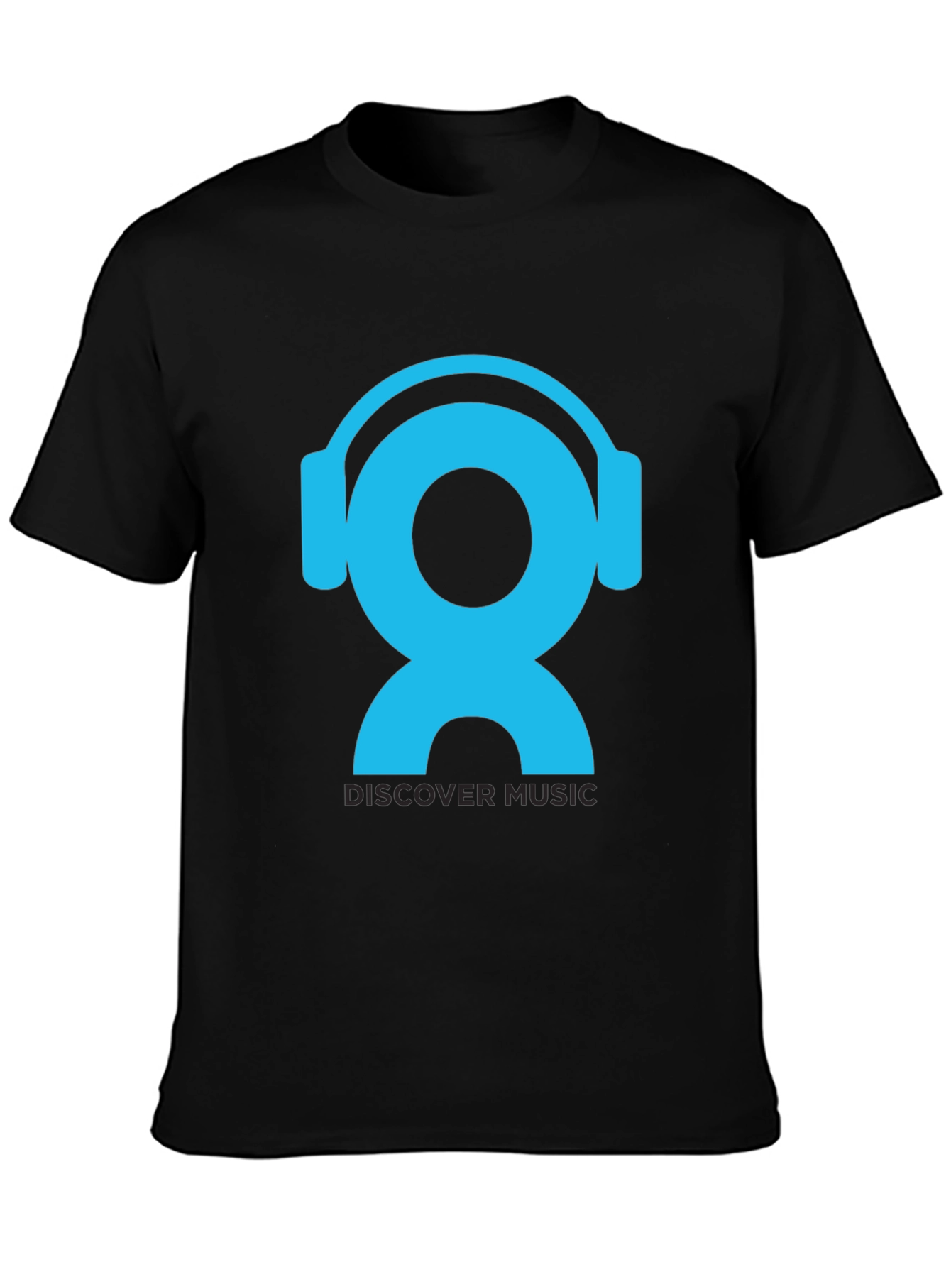 Discover Music Graphic T-Shirt - Black