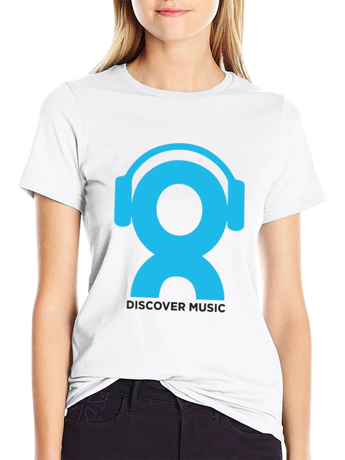 Discover Music Graphic T-Shirt - Black