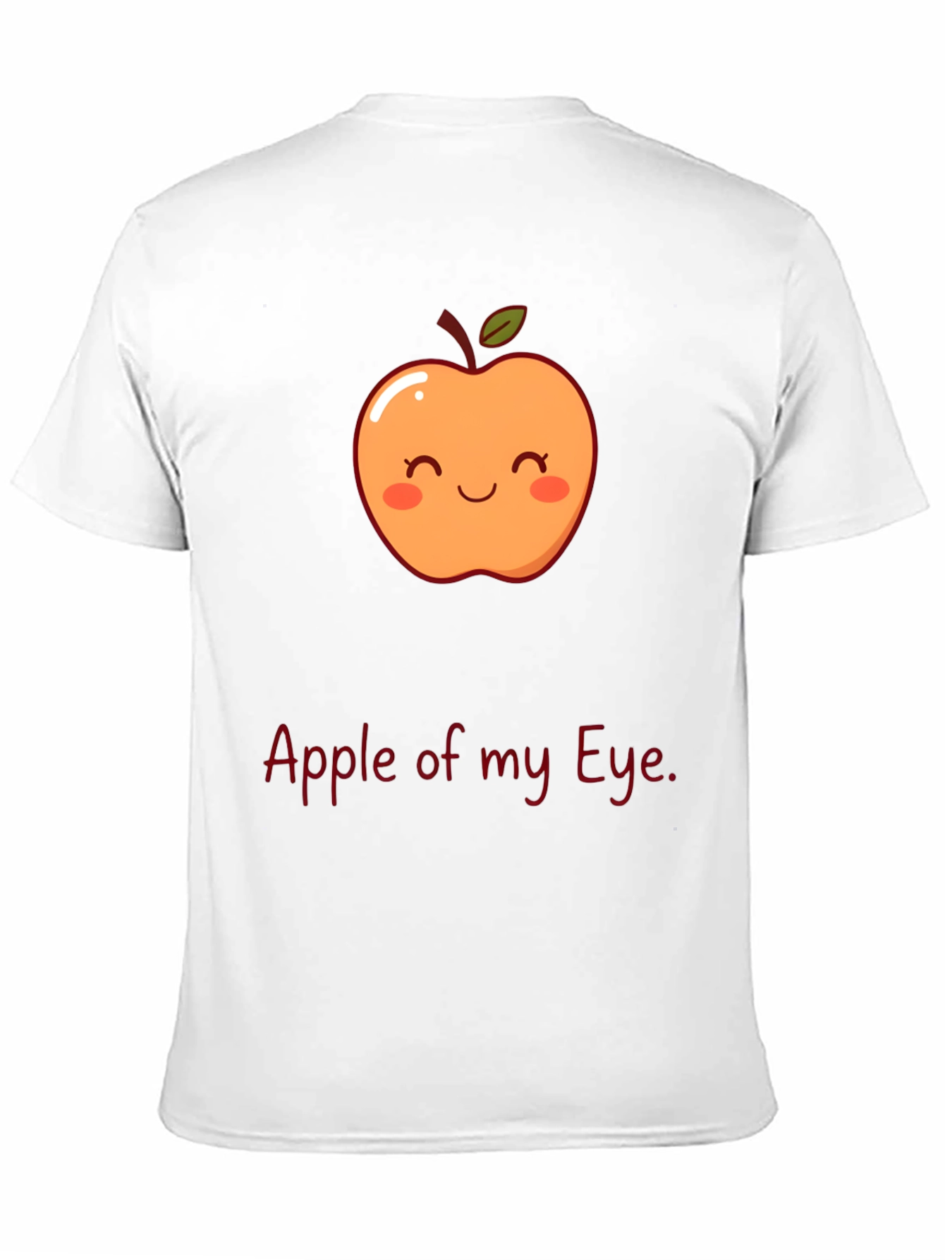 Cute Apple of My Eye Graphic Print T-Shirt
