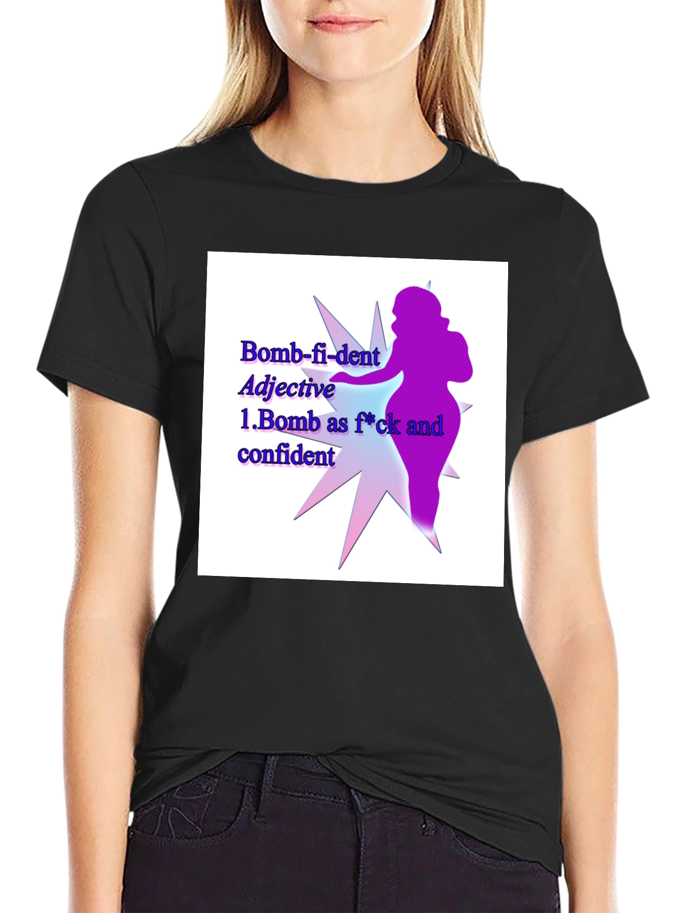 Bomb-fi-dent Graphic Tee - Empowering Statement Shirt