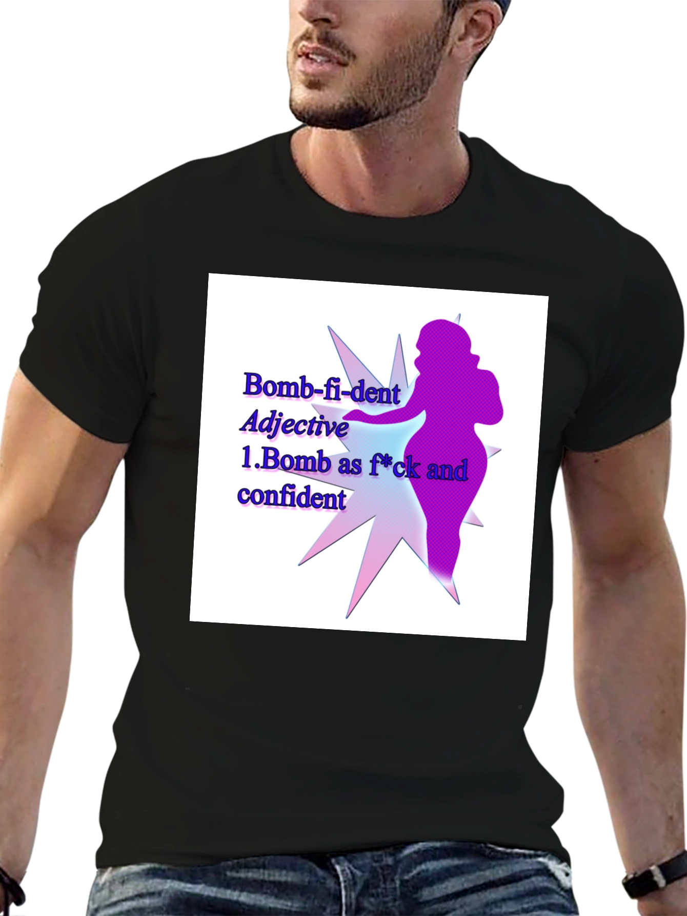 Bomb-fi-dent Graphic Tee - Empowering Statement Shirt