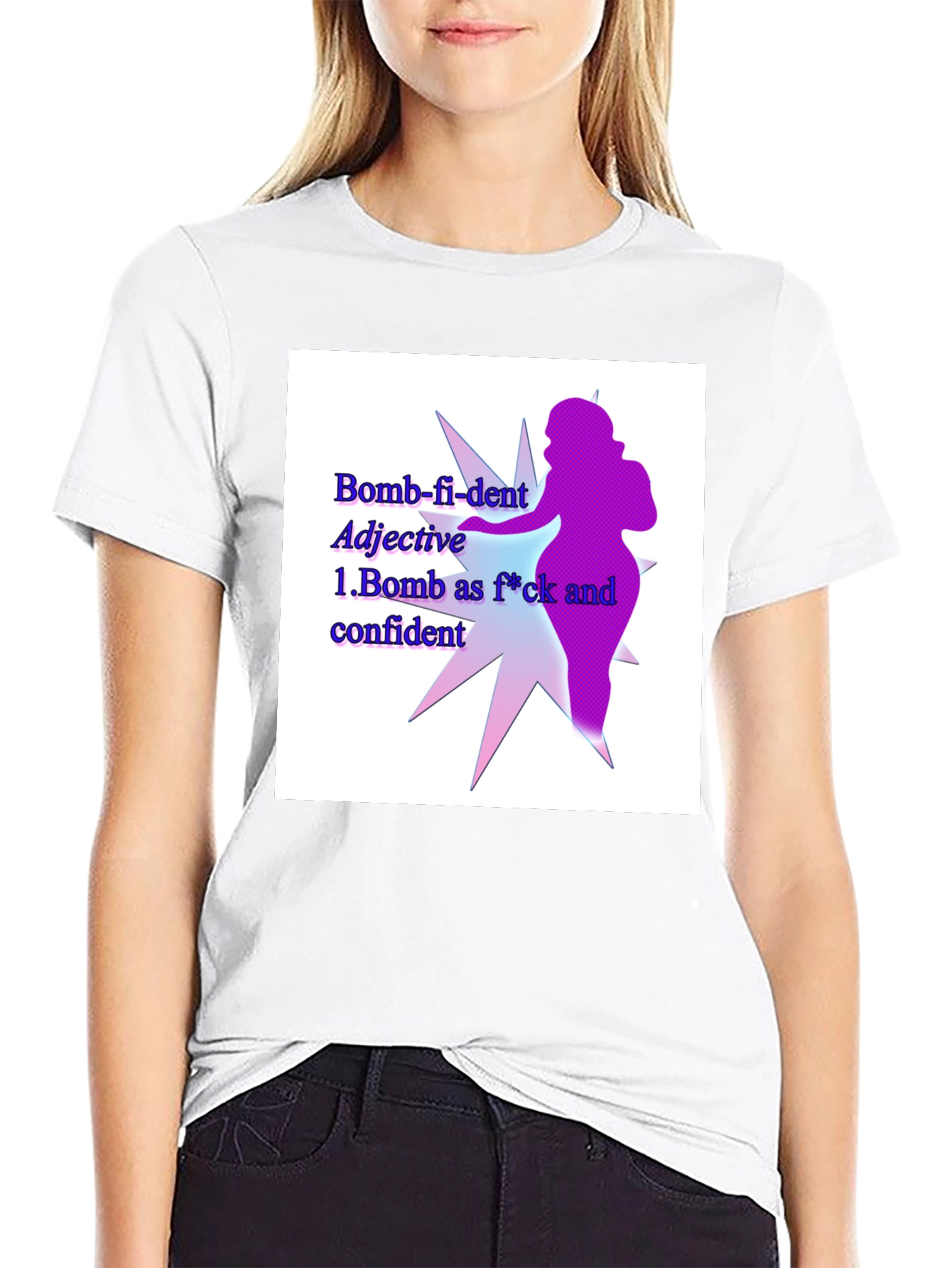 Bomb-fi-dent Graphic Tee - Empowering Statement Shirt
