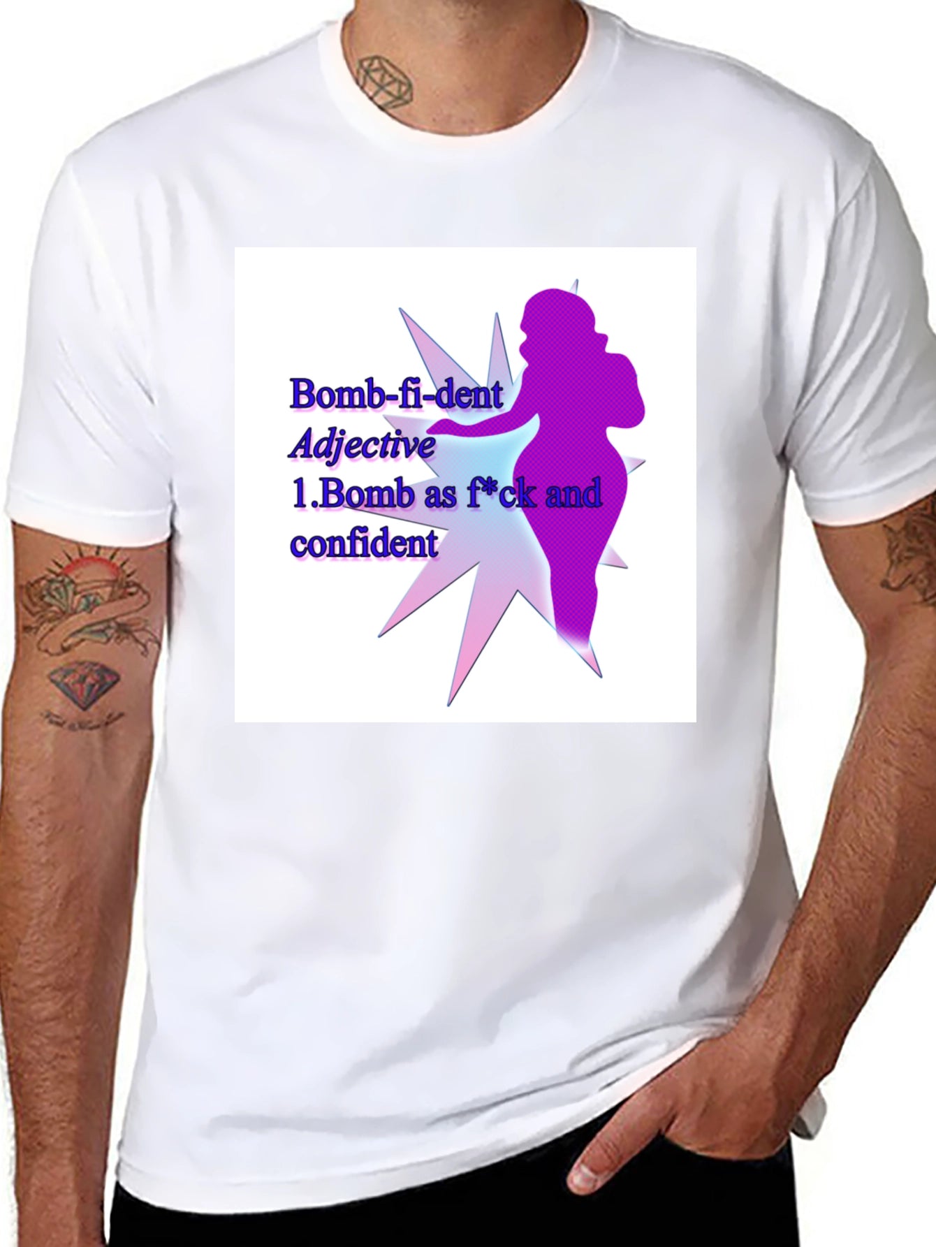 Bomb-fi-dent Graphic Tee - Empowering Statement Shirt