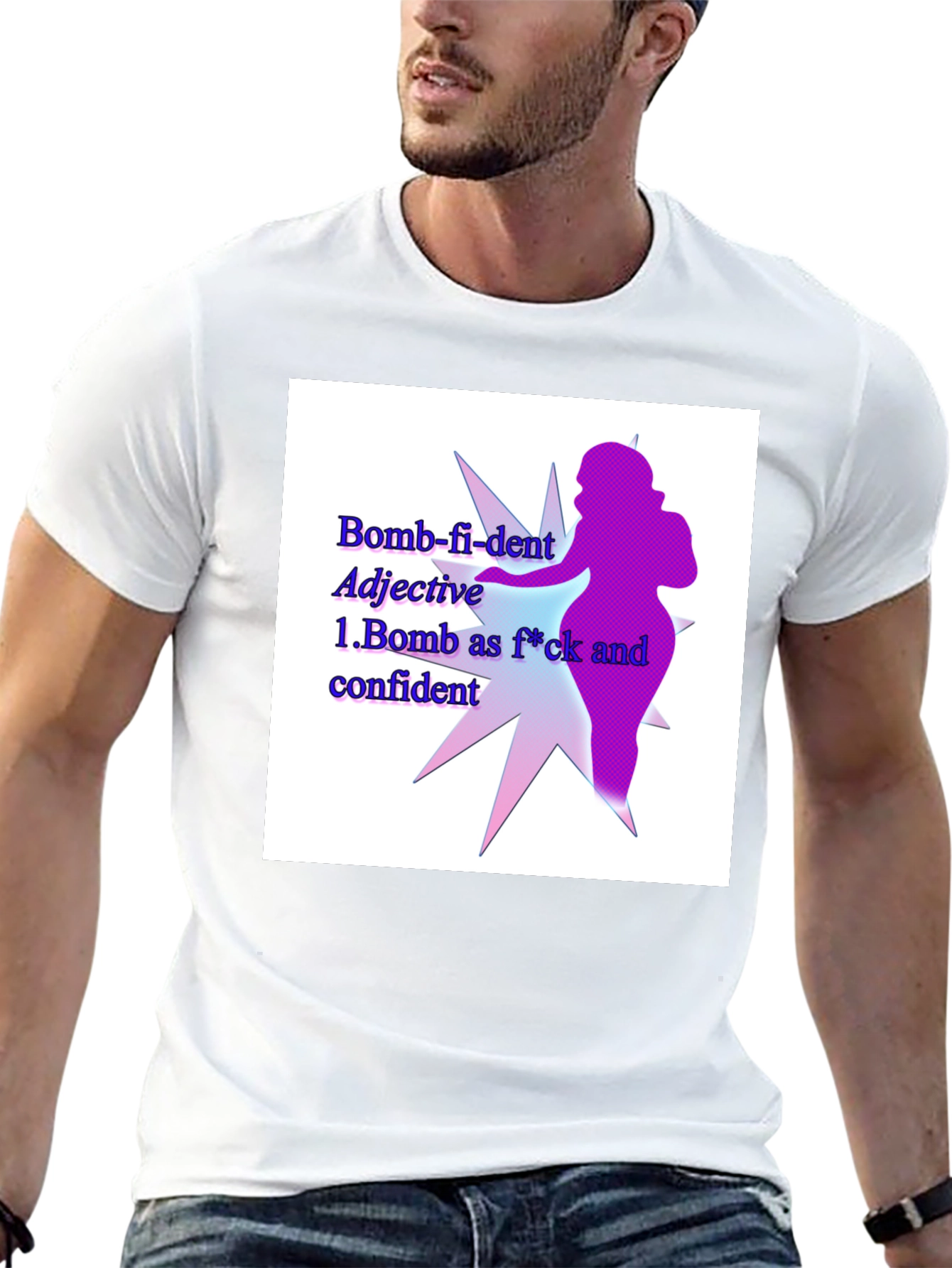 Bomb-fi-dent Graphic Tee - Empowering Statement Shirt