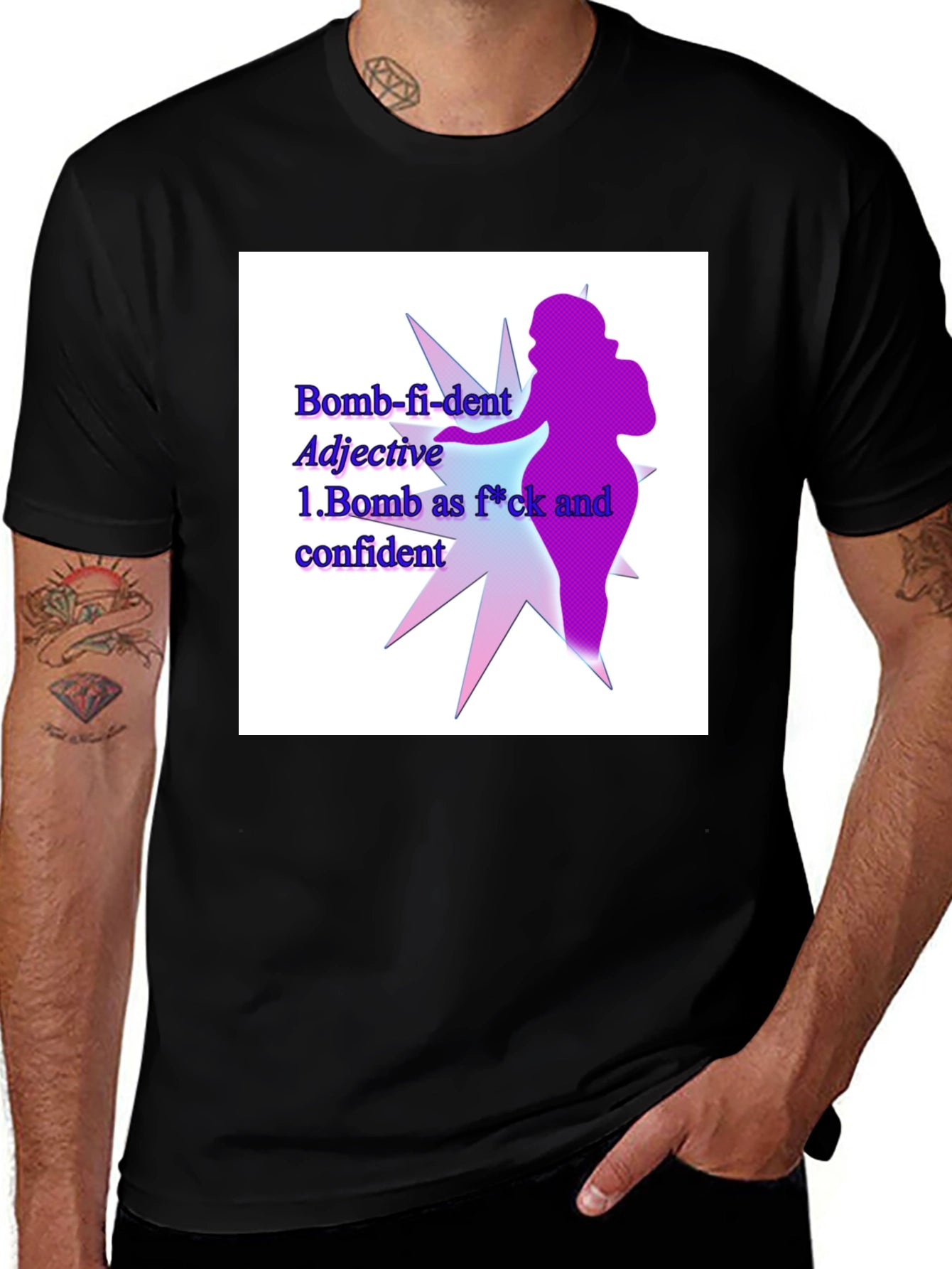 Bomb-fi-dent Graphic Tee - Empowering Statement Shirt