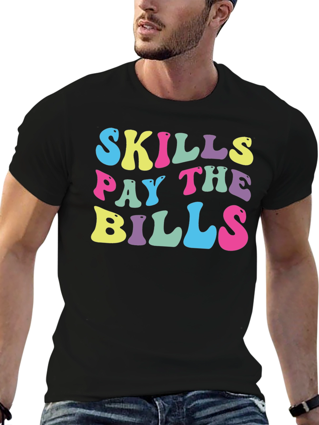 Skills Pay The Bills Retro T-Shirt