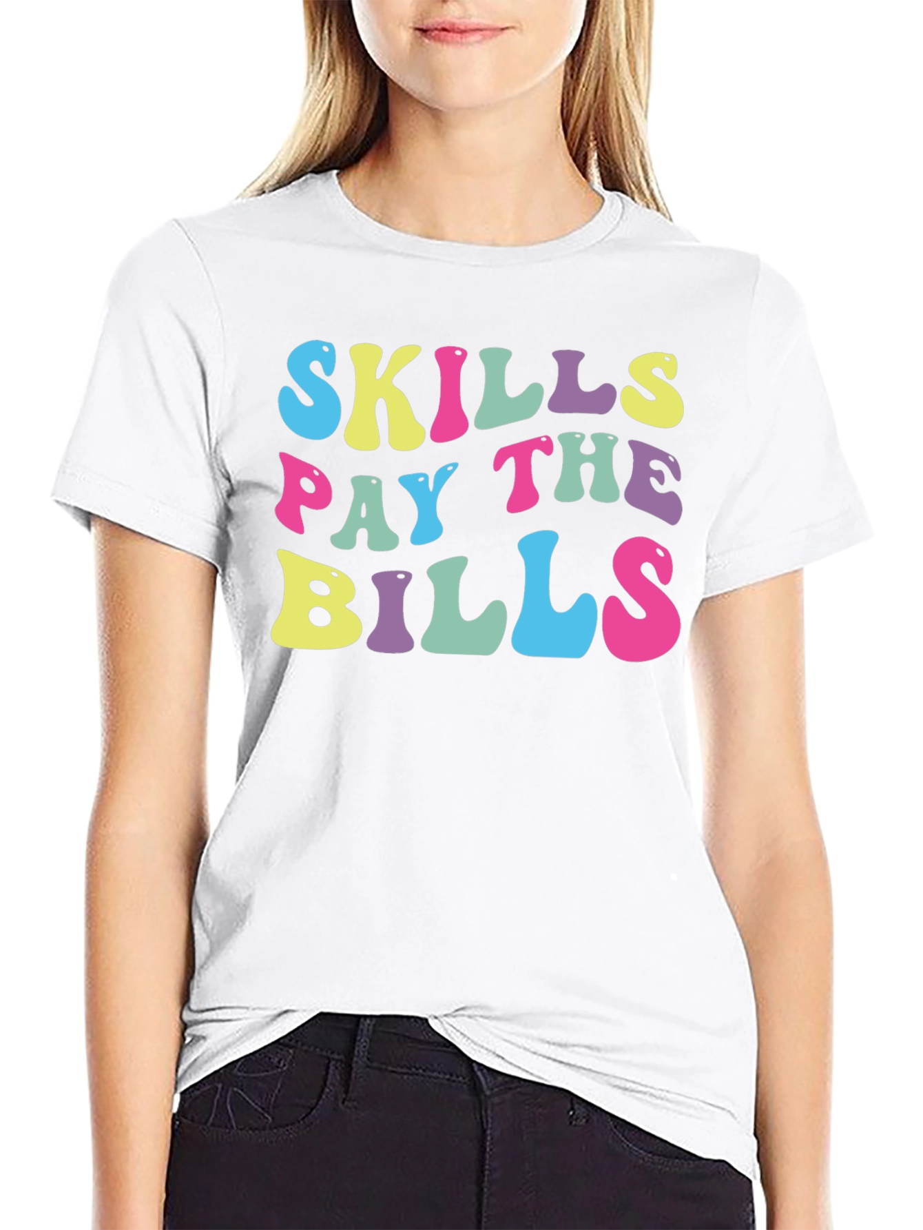 Skills Pay The Bills Retro T-Shirt