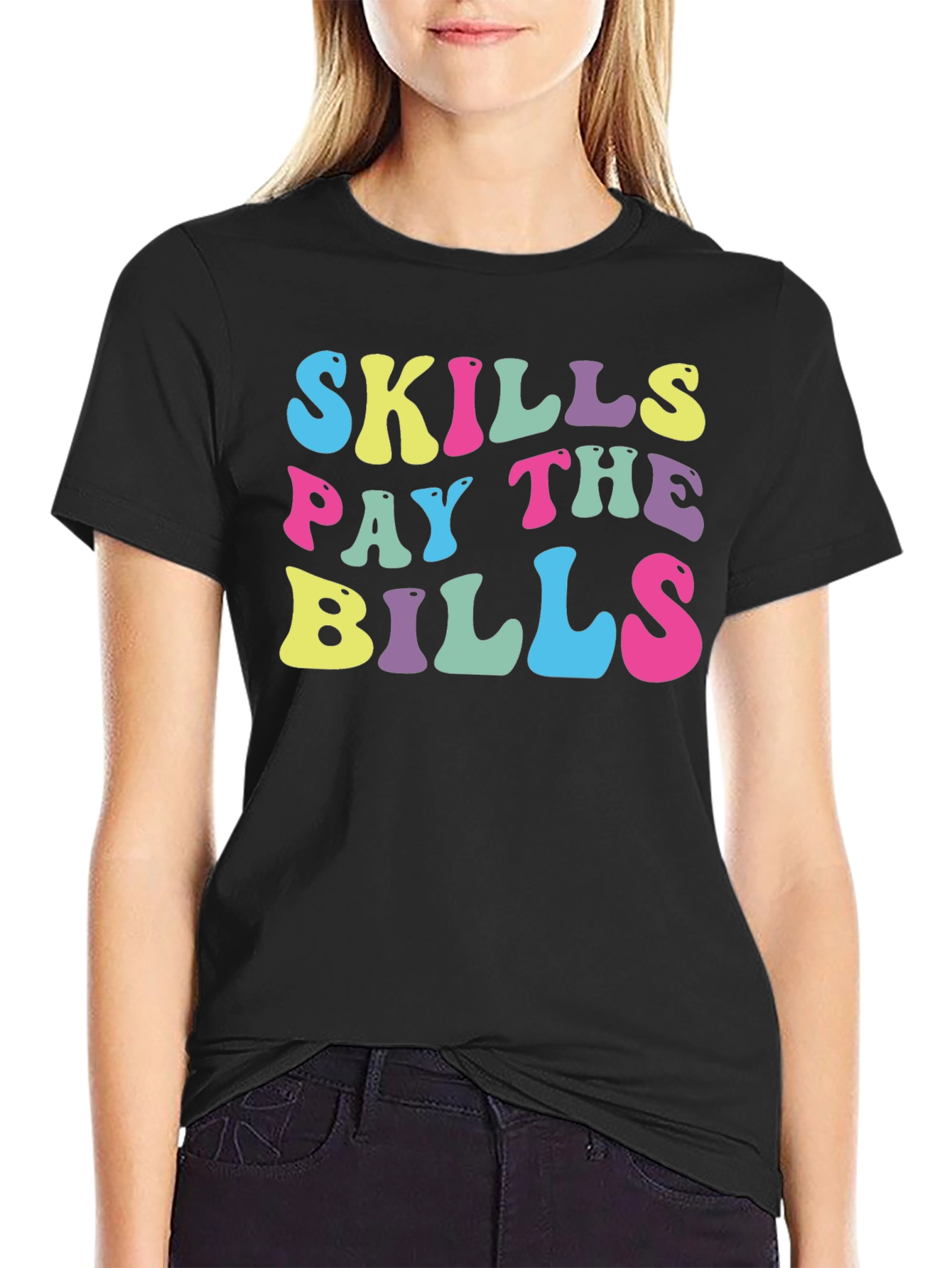 Skills Pay The Bills Retro T-Shirt