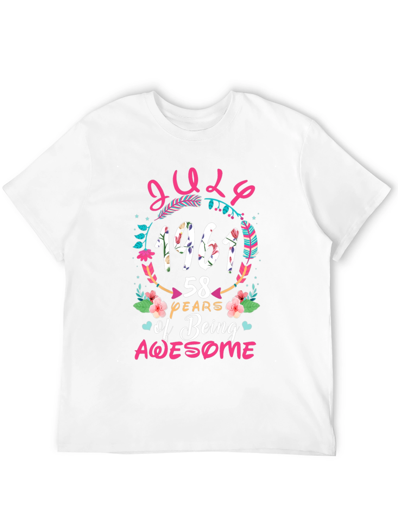 July 1961 58 Years of Being Awesome T-Shirt