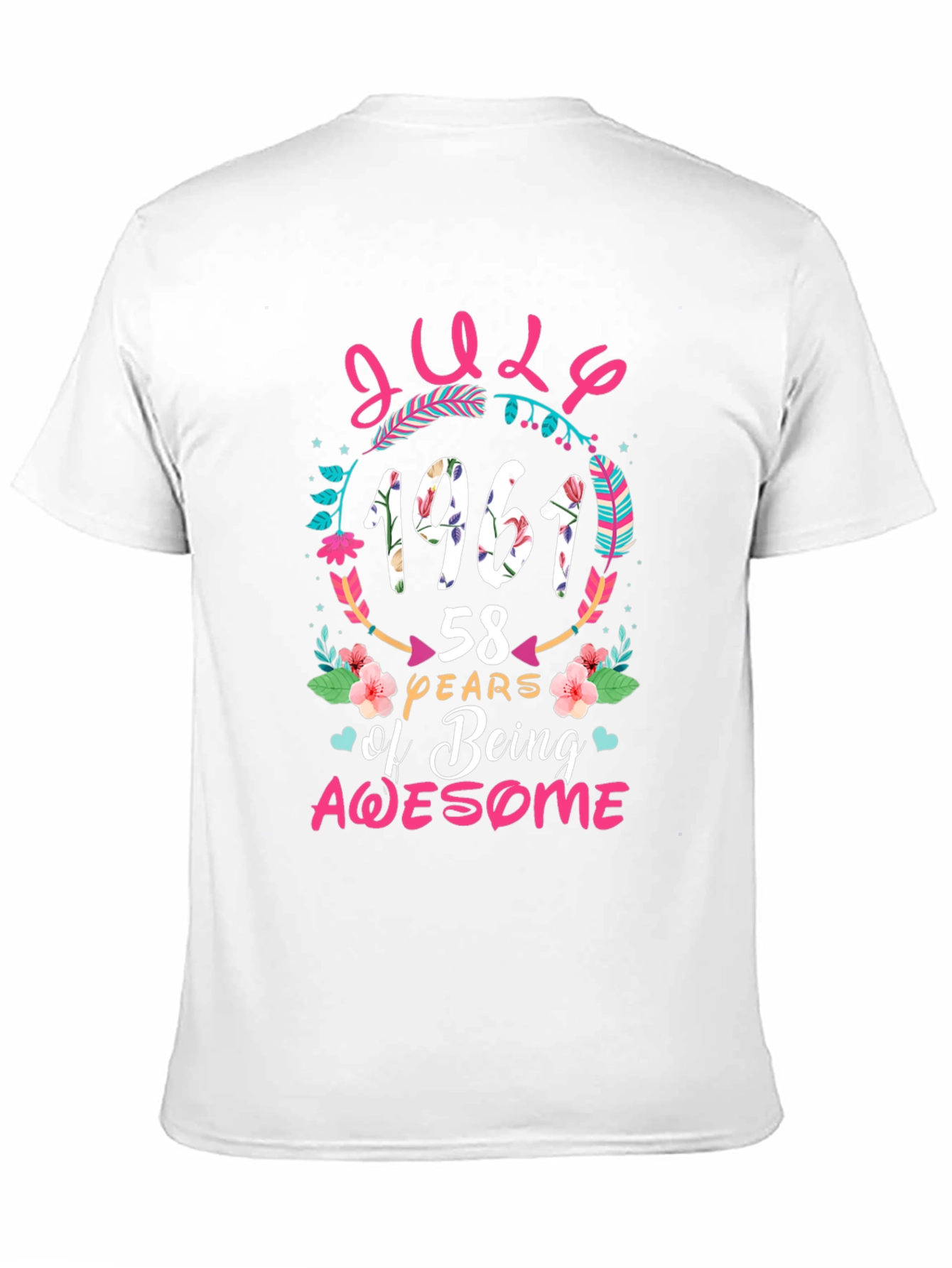 July 1961 58 Years of Being Awesome T-Shirt