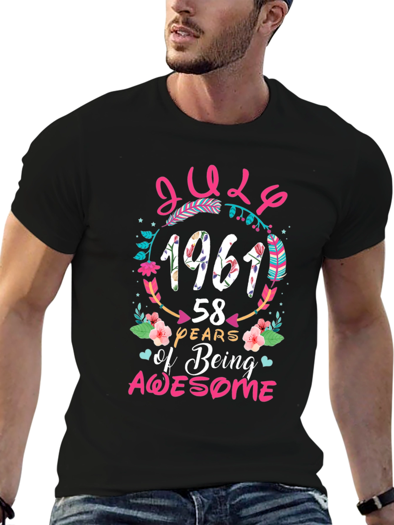 July 1961 58 Years of Being Awesome T-Shirt