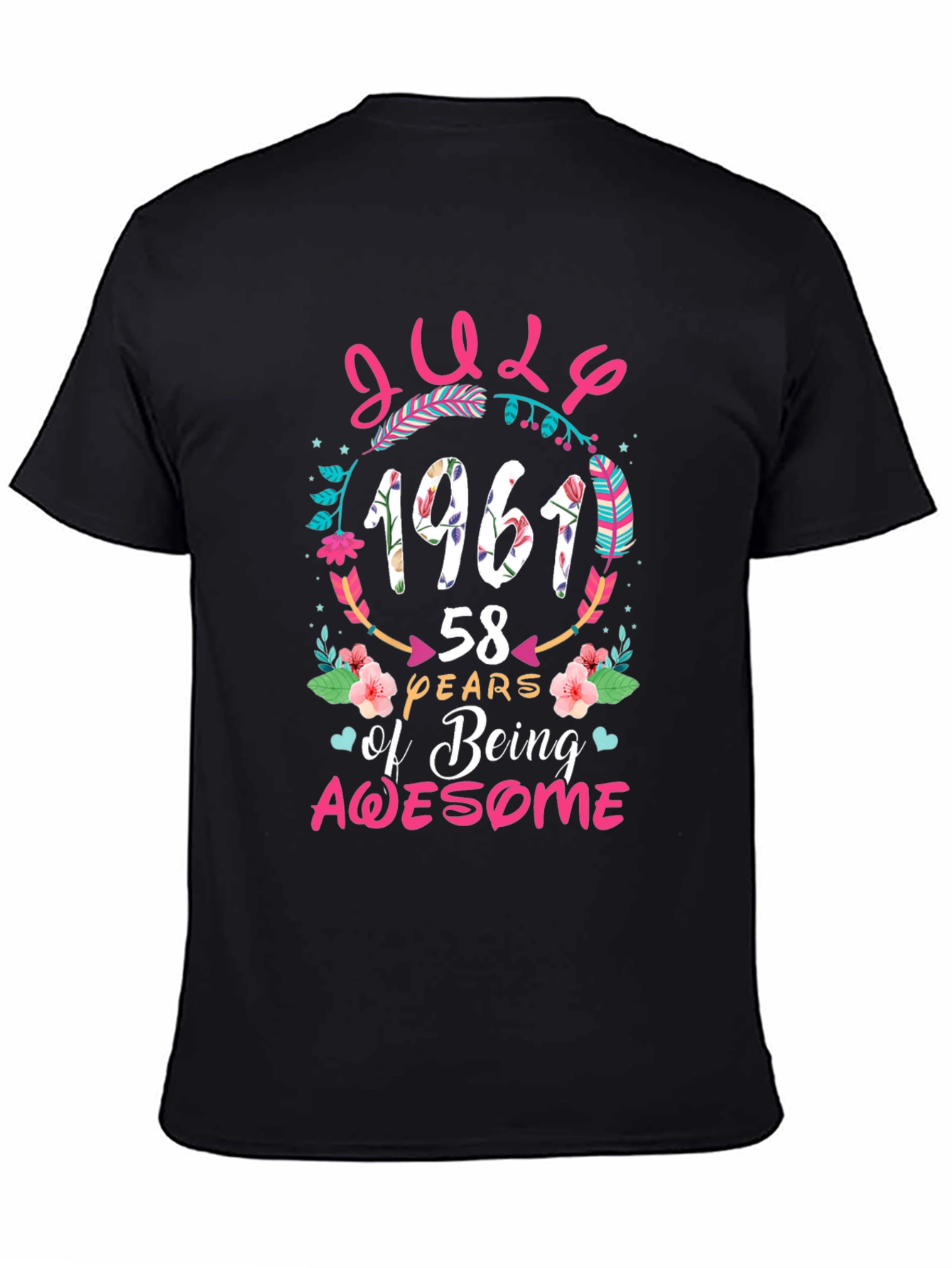 July 1961 58 Years of Being Awesome T-Shirt