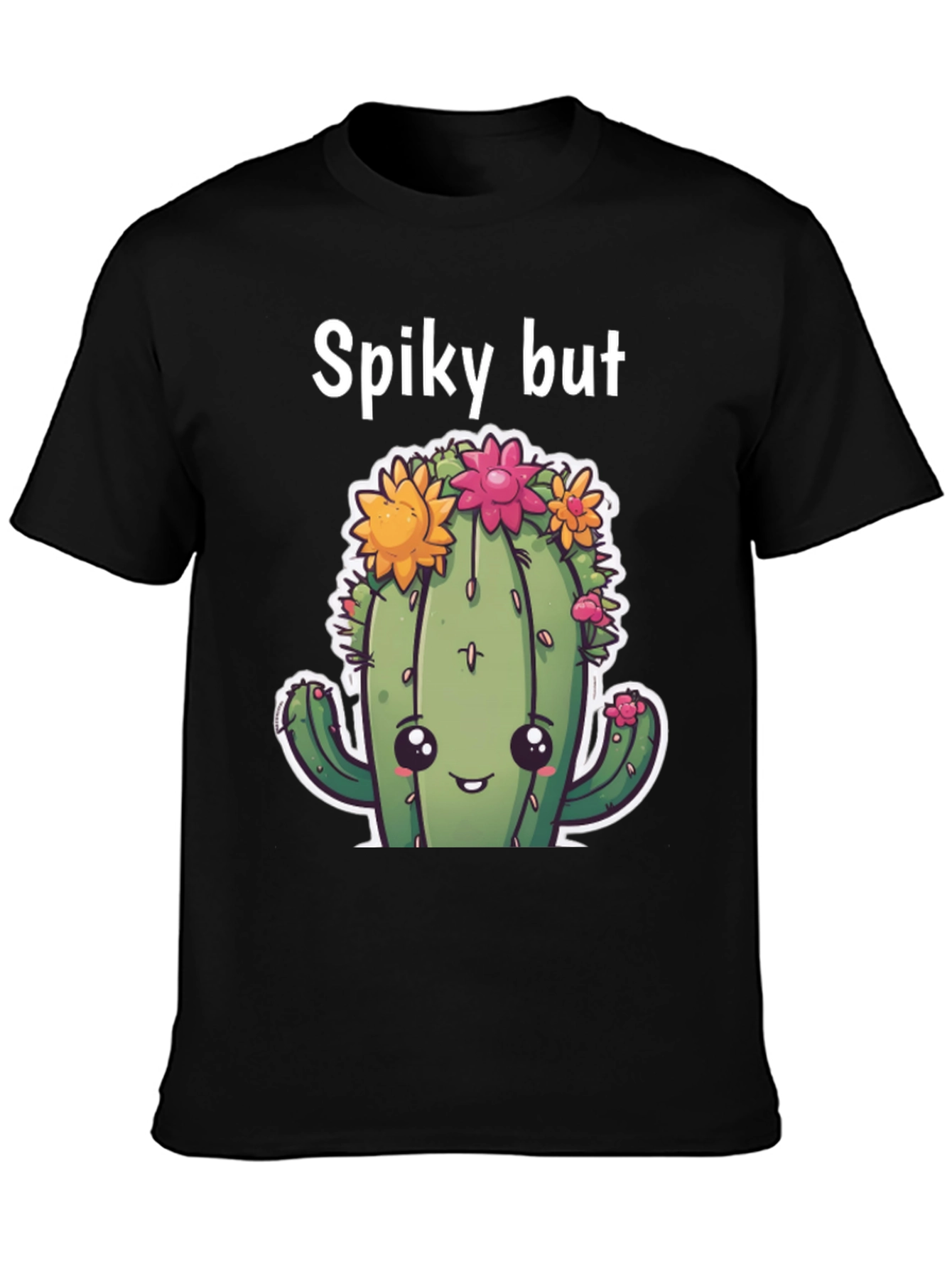 Spiky But Cute Cactus Graphic T-Shirt