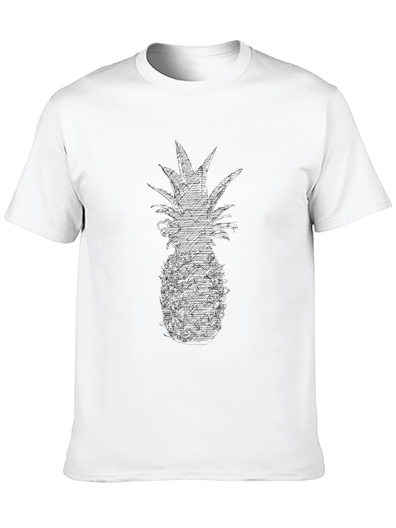Pineapple Graphic Tee - Stylish Black T-Shirt