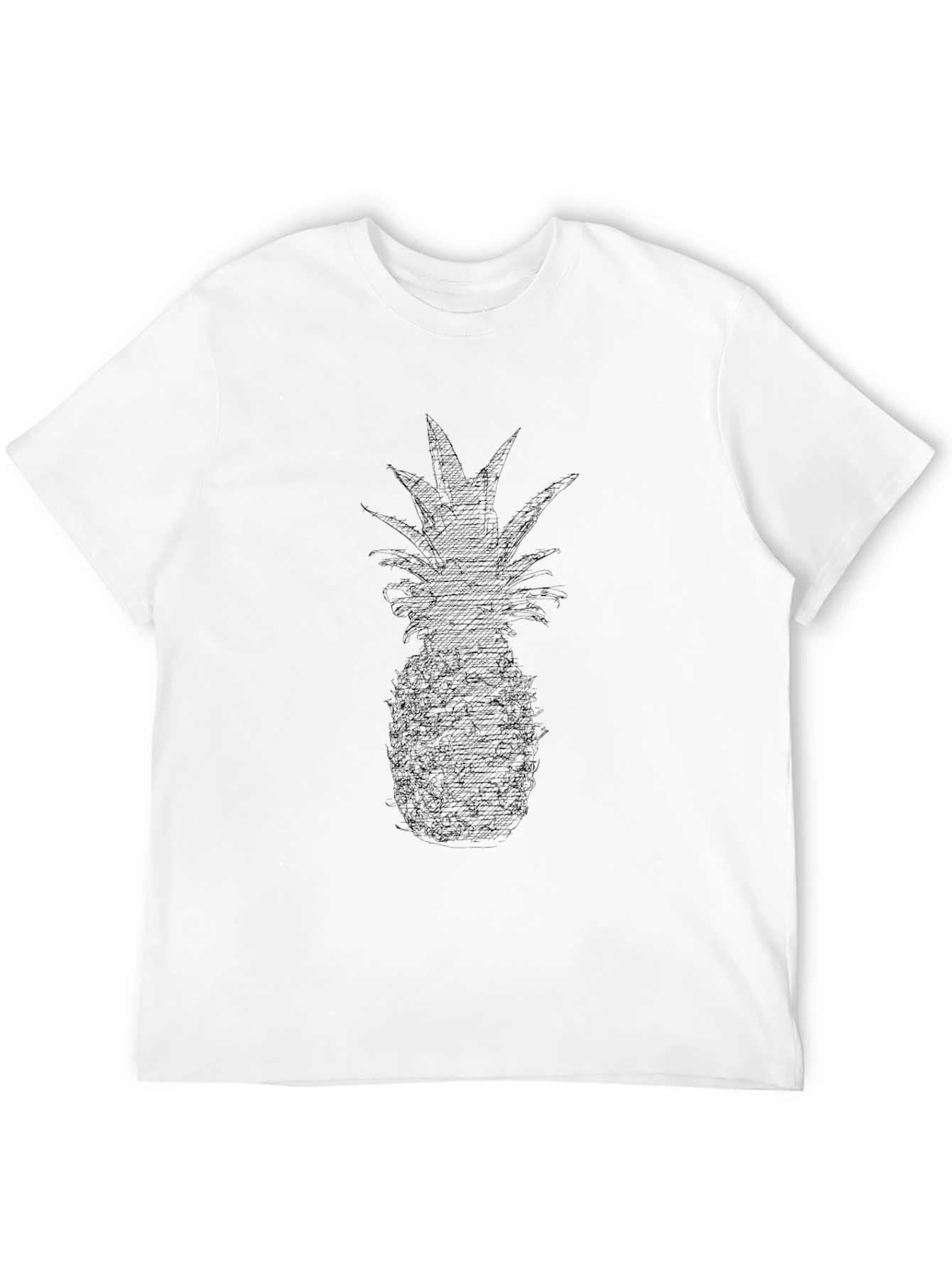 Pineapple Graphic Tee - Stylish Black T-Shirt