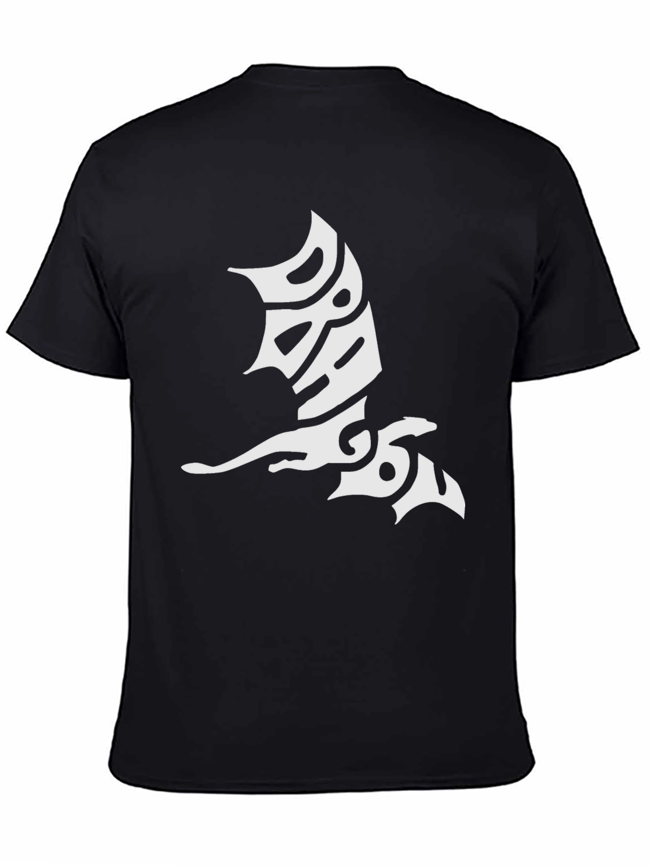 Tribal Dragon Black T-Shirt - Unique Graphic Tee