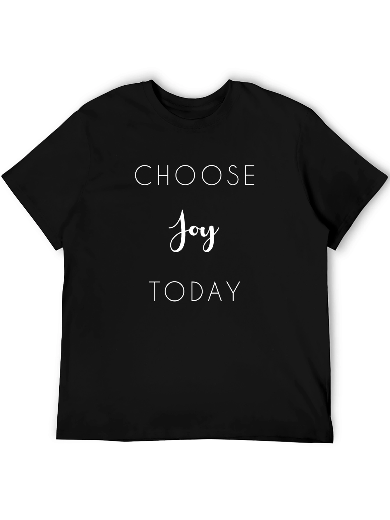 Choose Joy Today Graphic Tee - Black