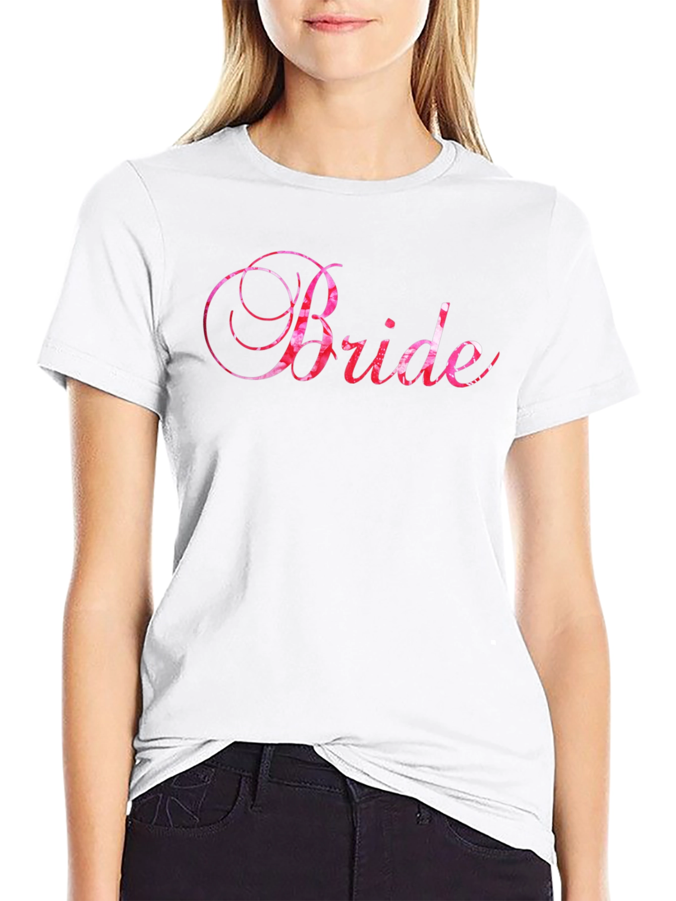 Bride Script T-Shirt - Elegant Bridal Party Tee