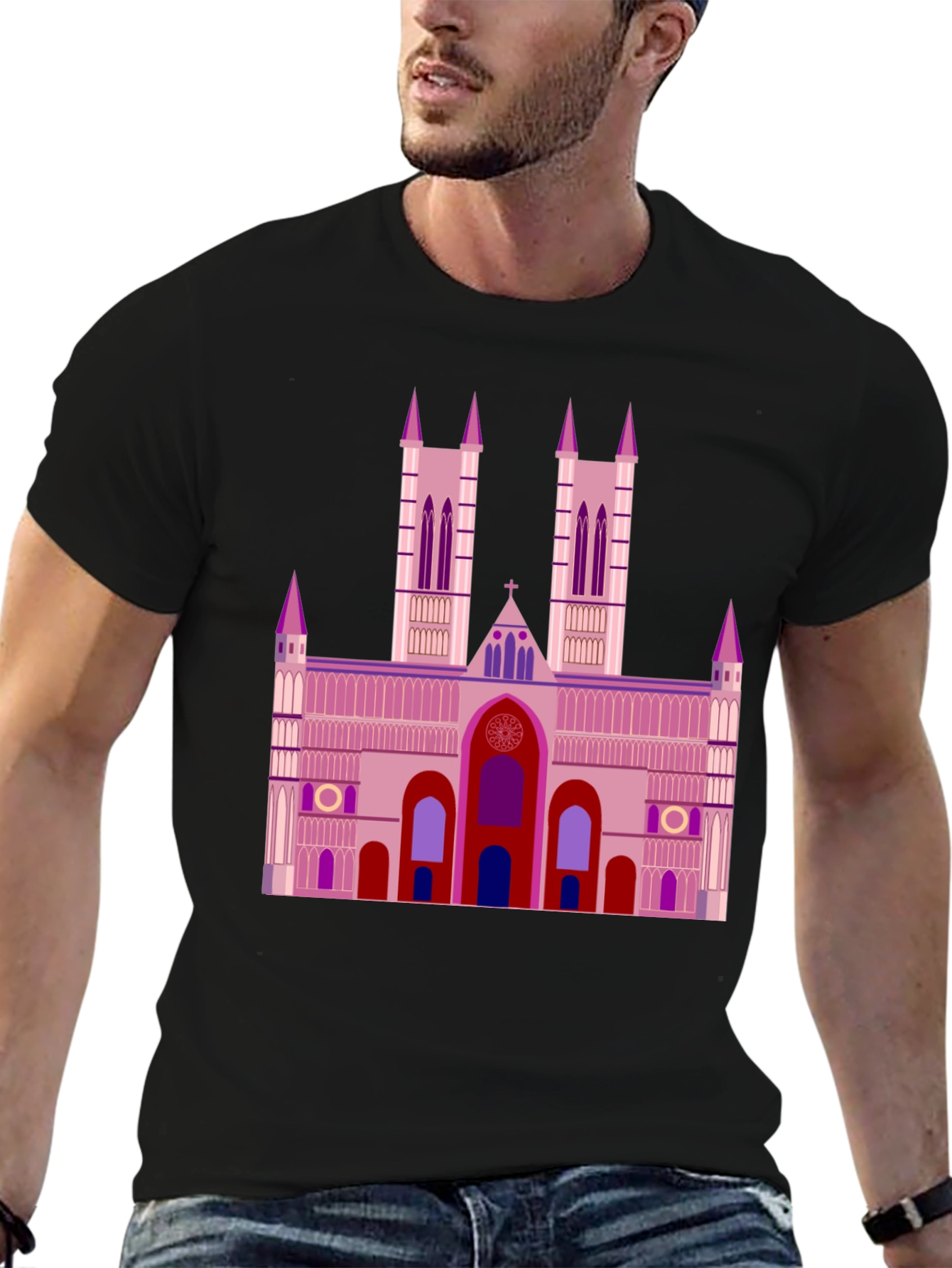 Cathedral Graphic T-Shirt - Black