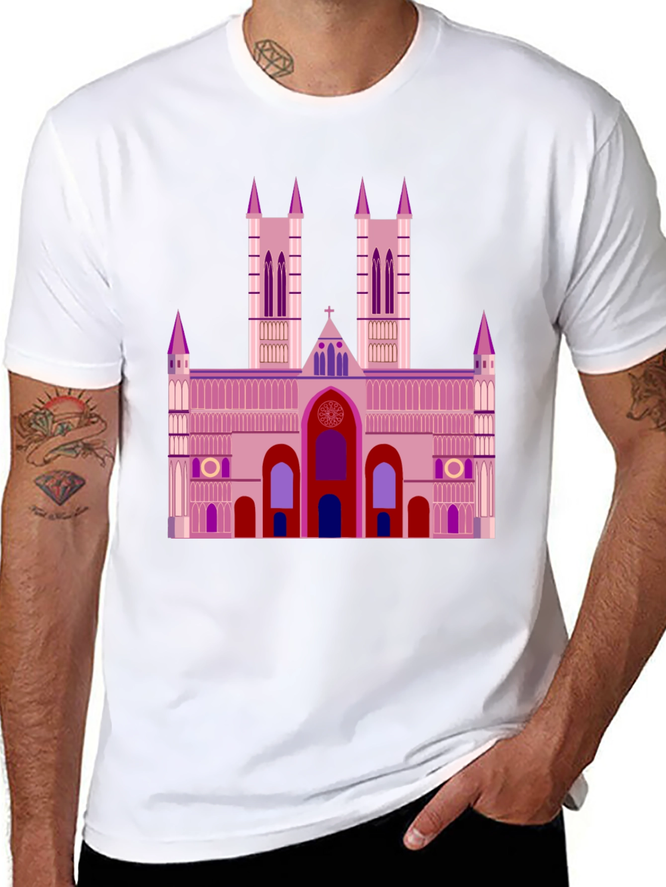 Cathedral Graphic T-Shirt - Black