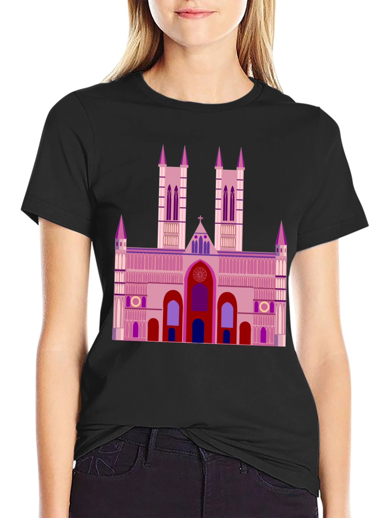 Cathedral Graphic T-Shirt - Black